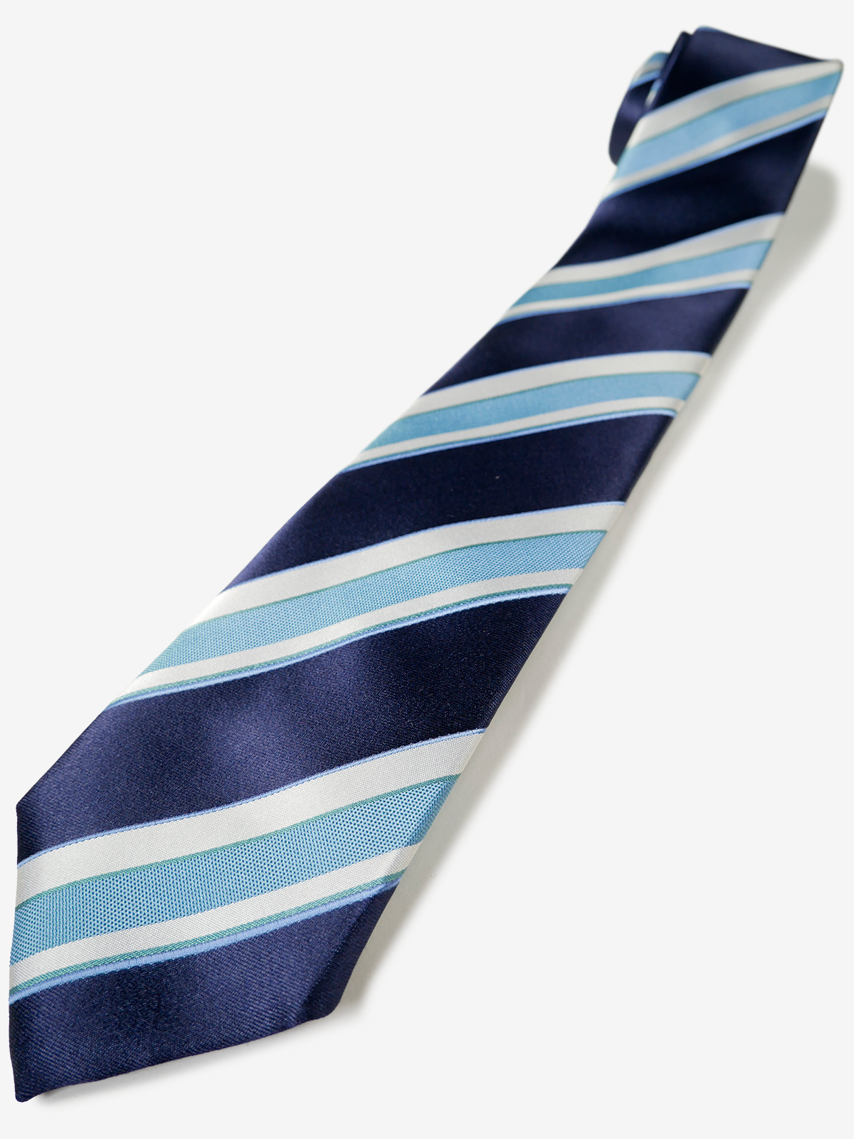 Classico Seta|Stripe Tie|ブルー