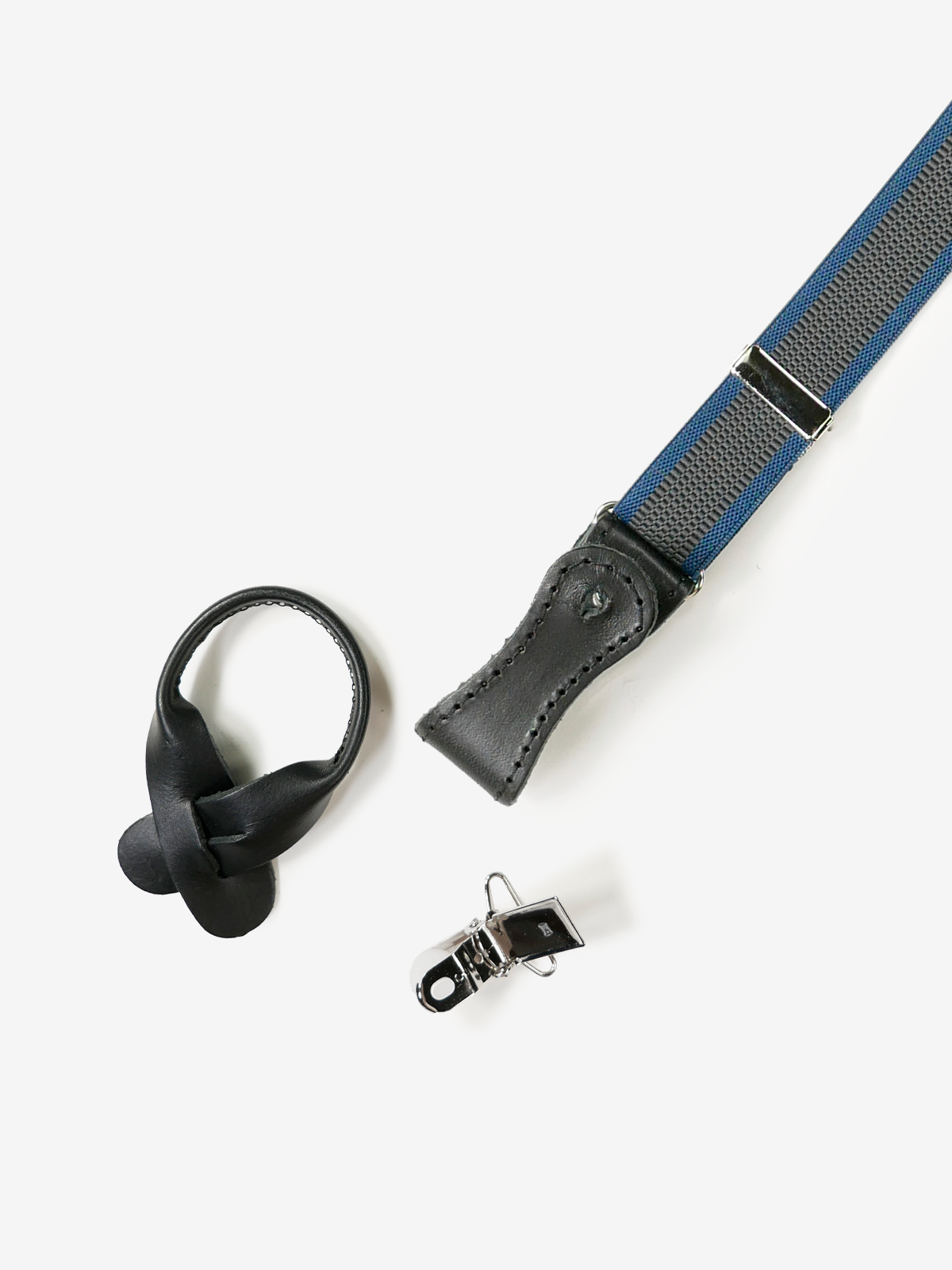 La Ducale|Stripes Suspenders|グレー