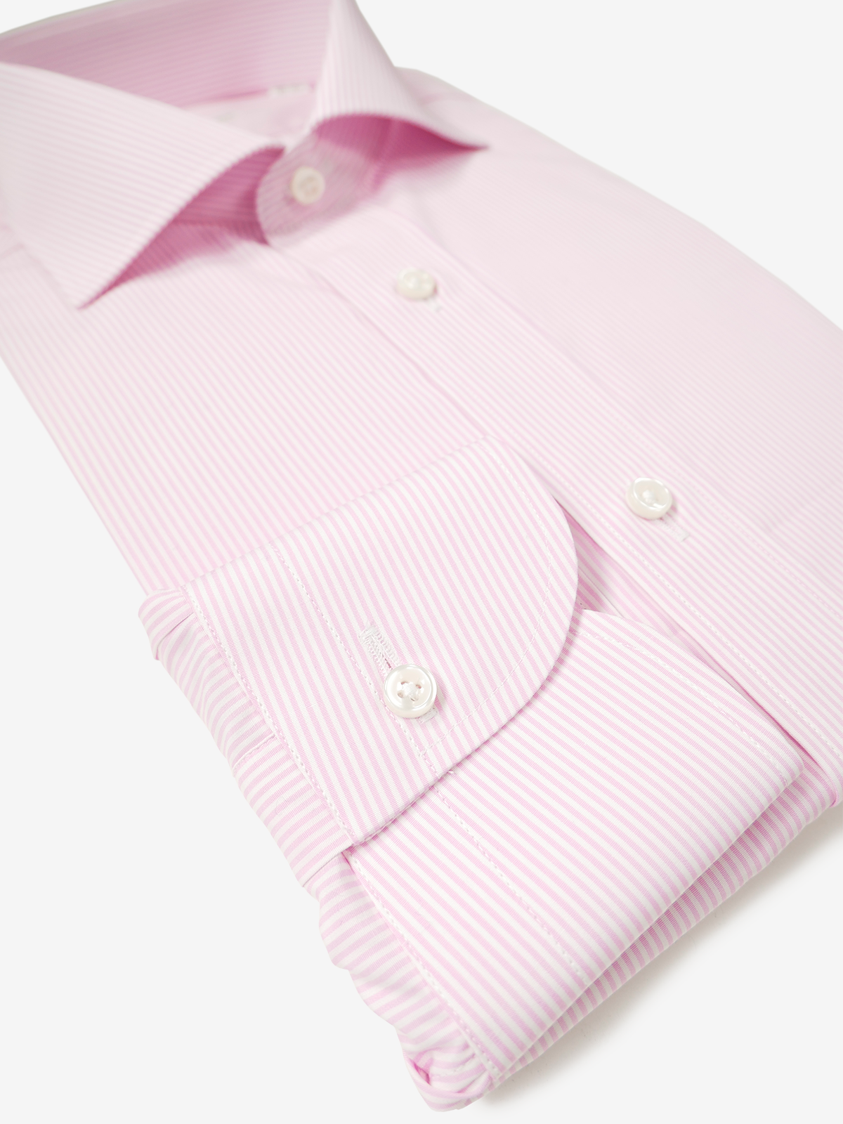 Broadcloth Striped Shirt|ピンク