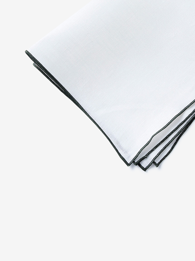 Linen Pocket Square|グリーン