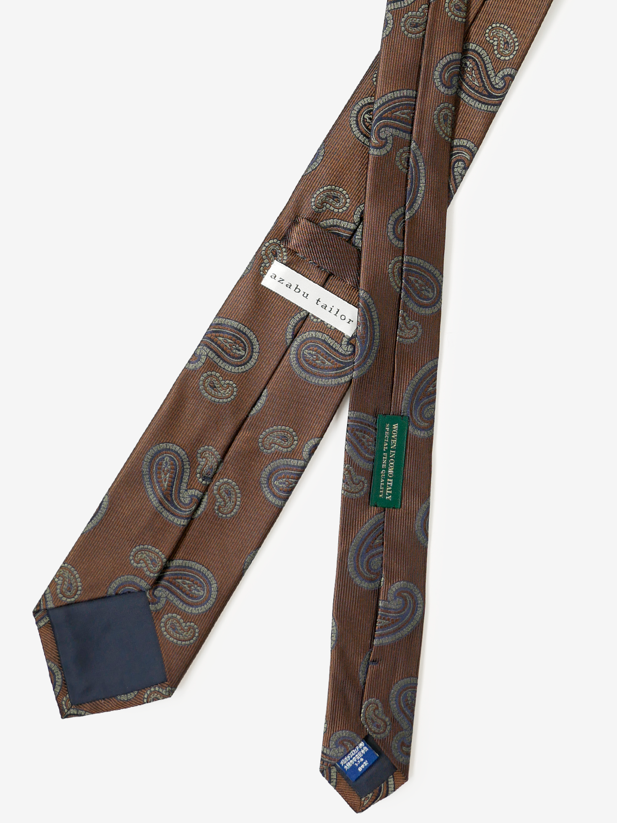 Mantero|Paisley Neat Tie|ブラウン