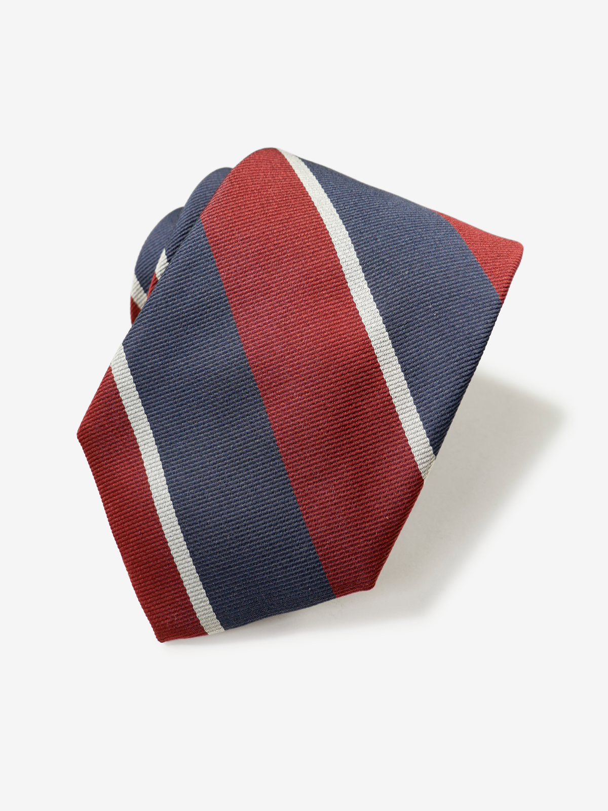 Classico Seta|Regimental Striped Necktie|レッド