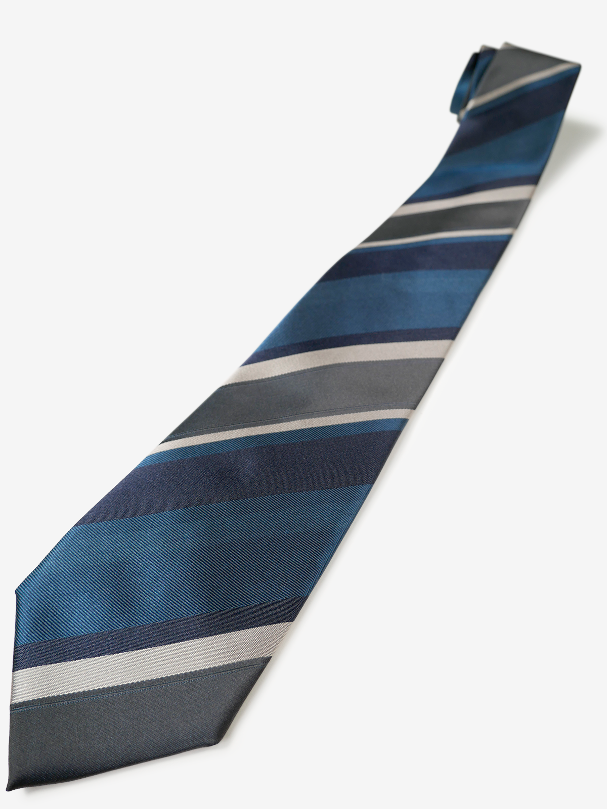 Classico Seta|Stripe Tie|ブルー