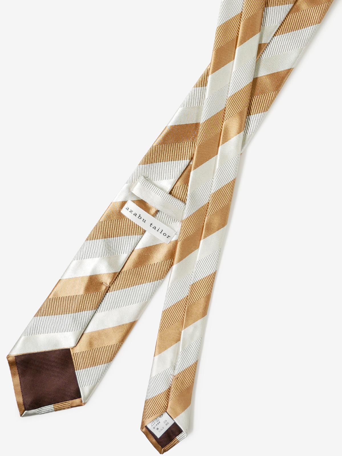 Striped Repp Tie|ベージュ