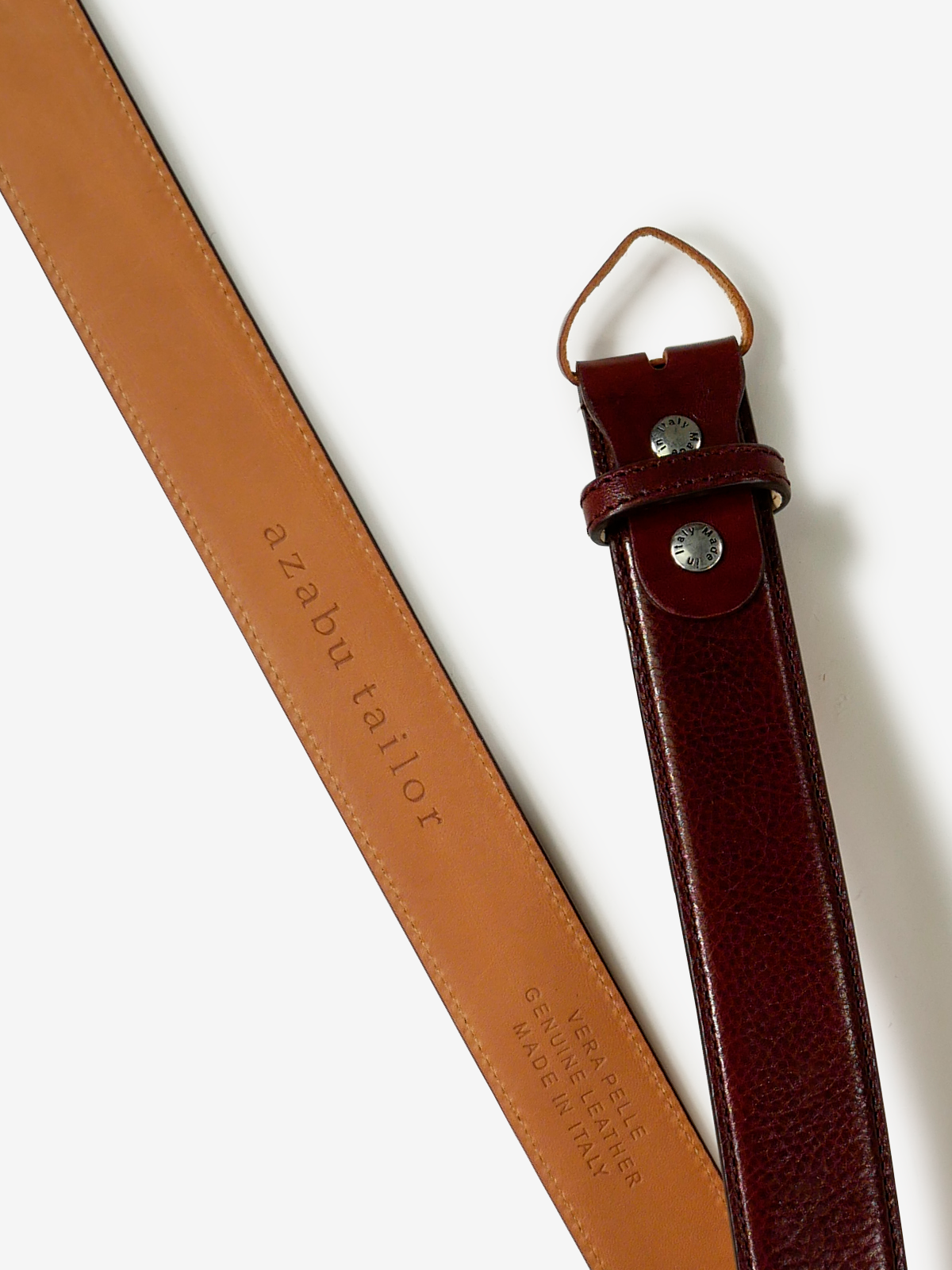 Leather Belt|レッド