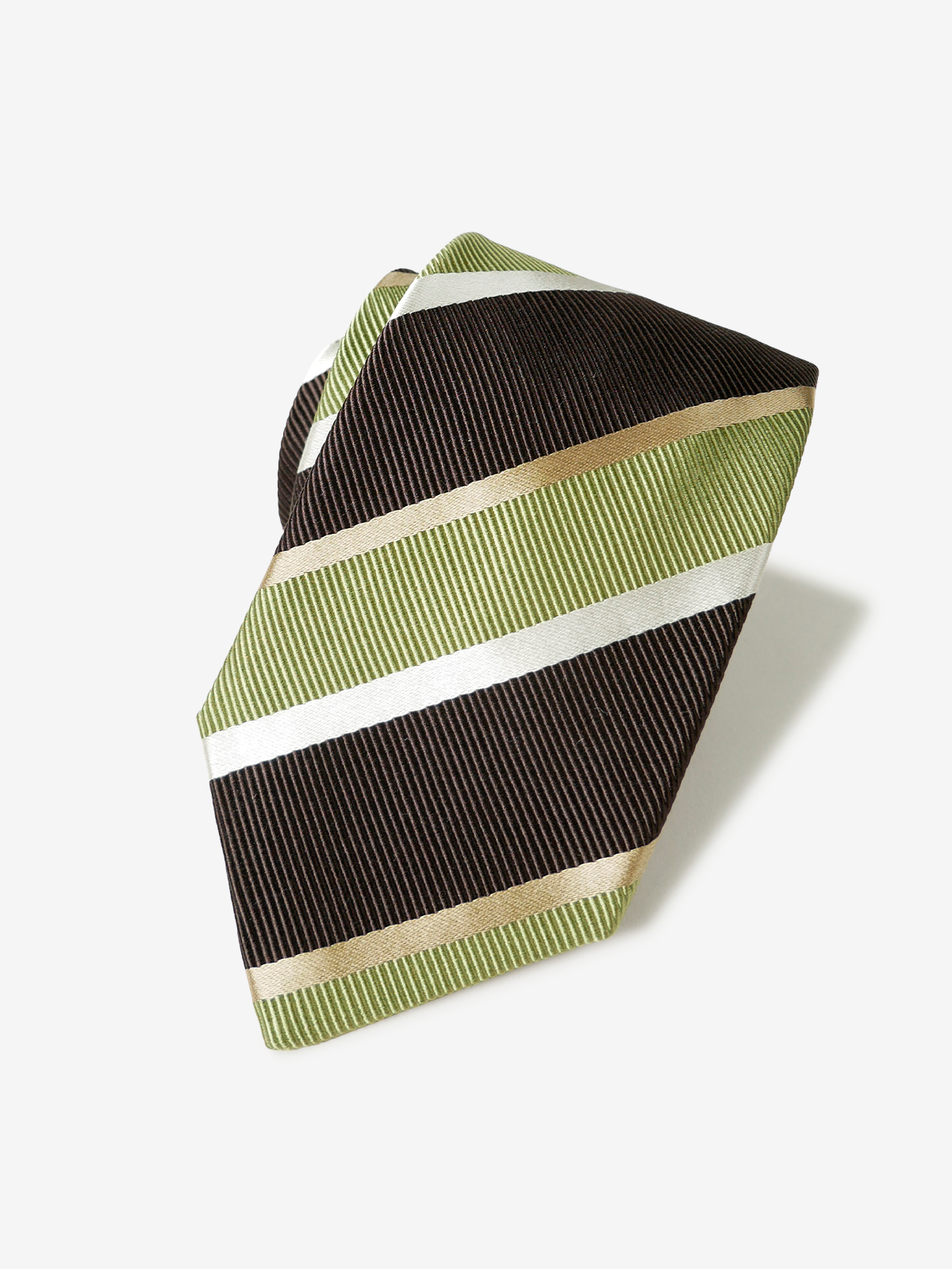 Striped Repp Tie|グリーン