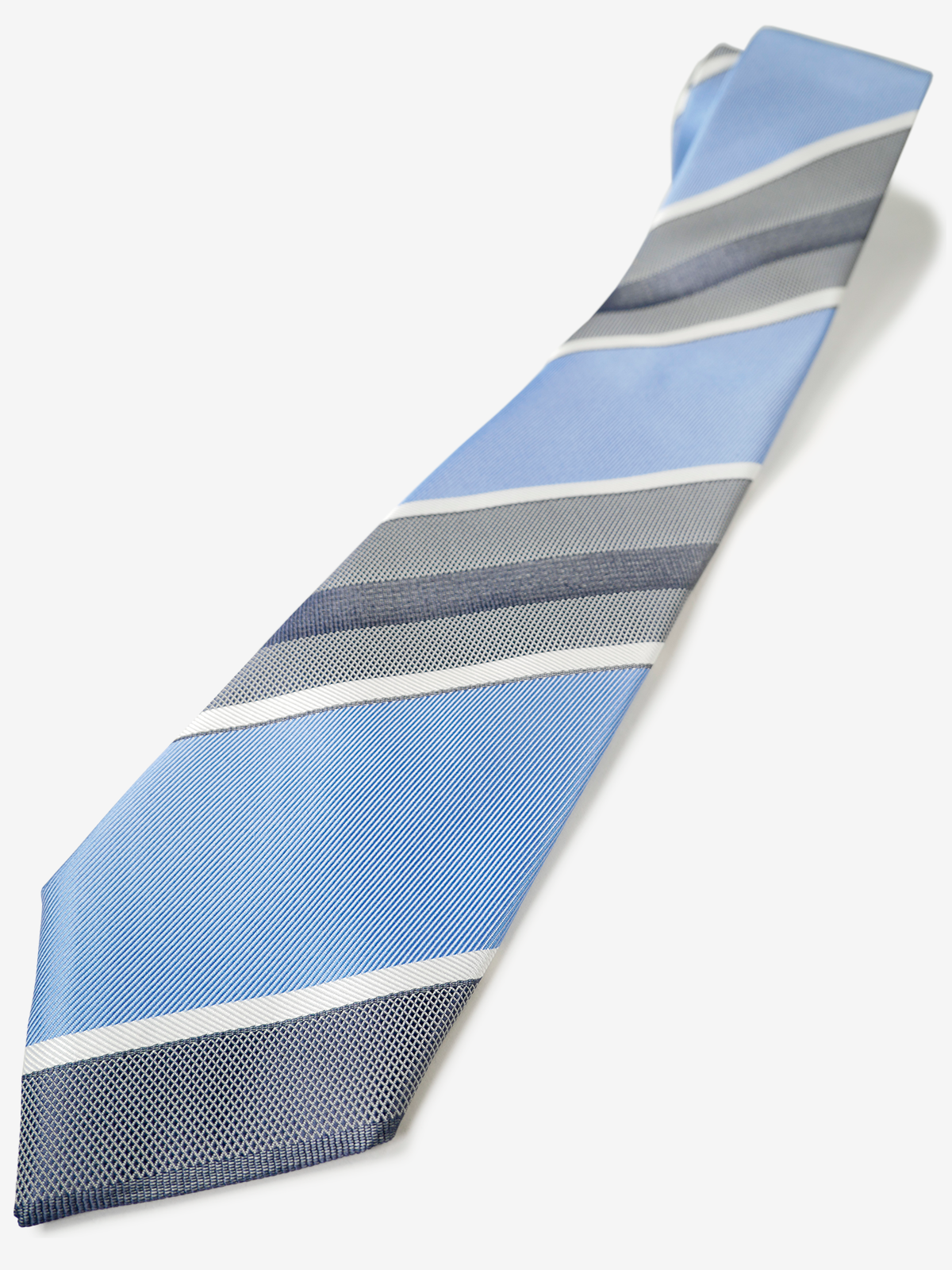 Classico Seta|Stripe Tie|ブルー