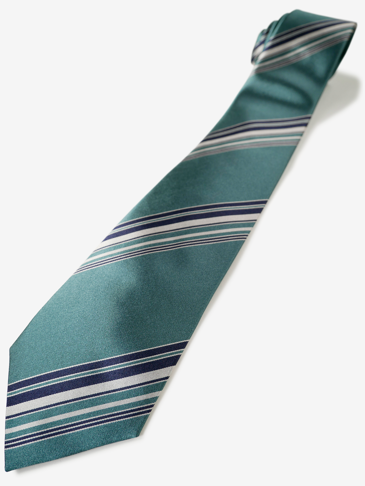 Classico Seta|Stripe Tie|グリーン