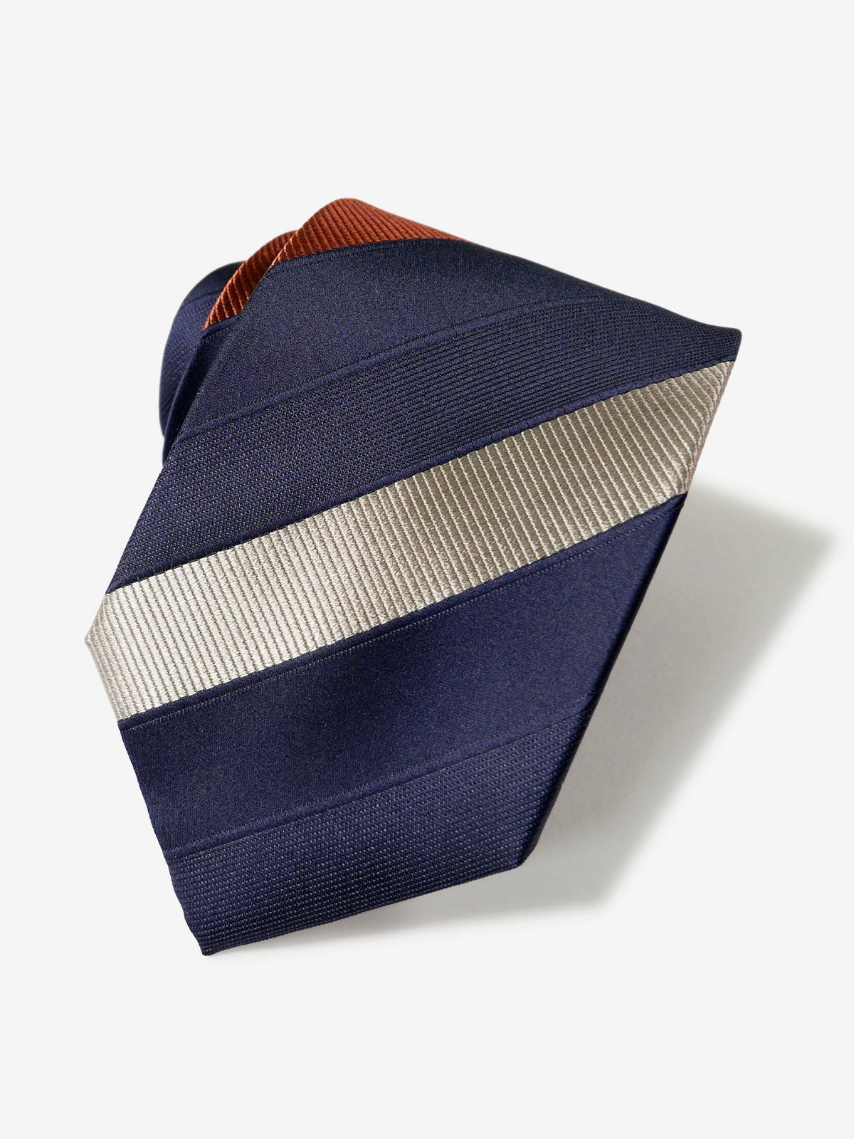 Classico Seta|Stripe Tie|ネイビー