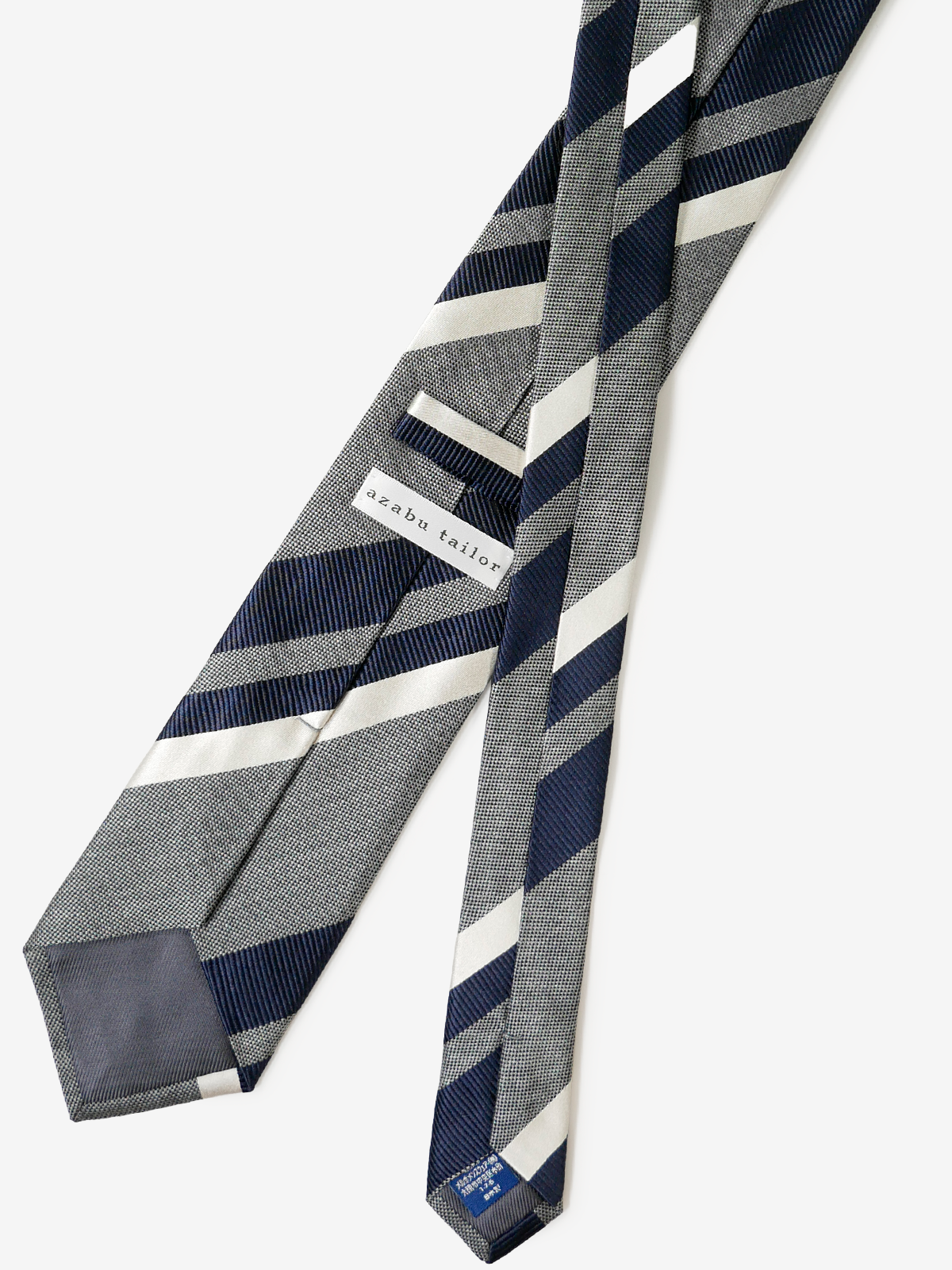 Stripe Tie|グレー