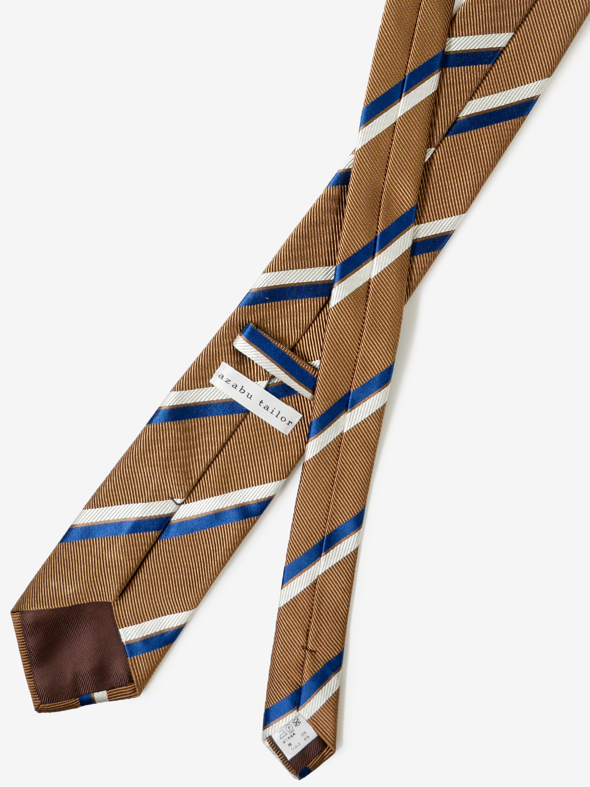 Striped Repp Tie|ブラウン