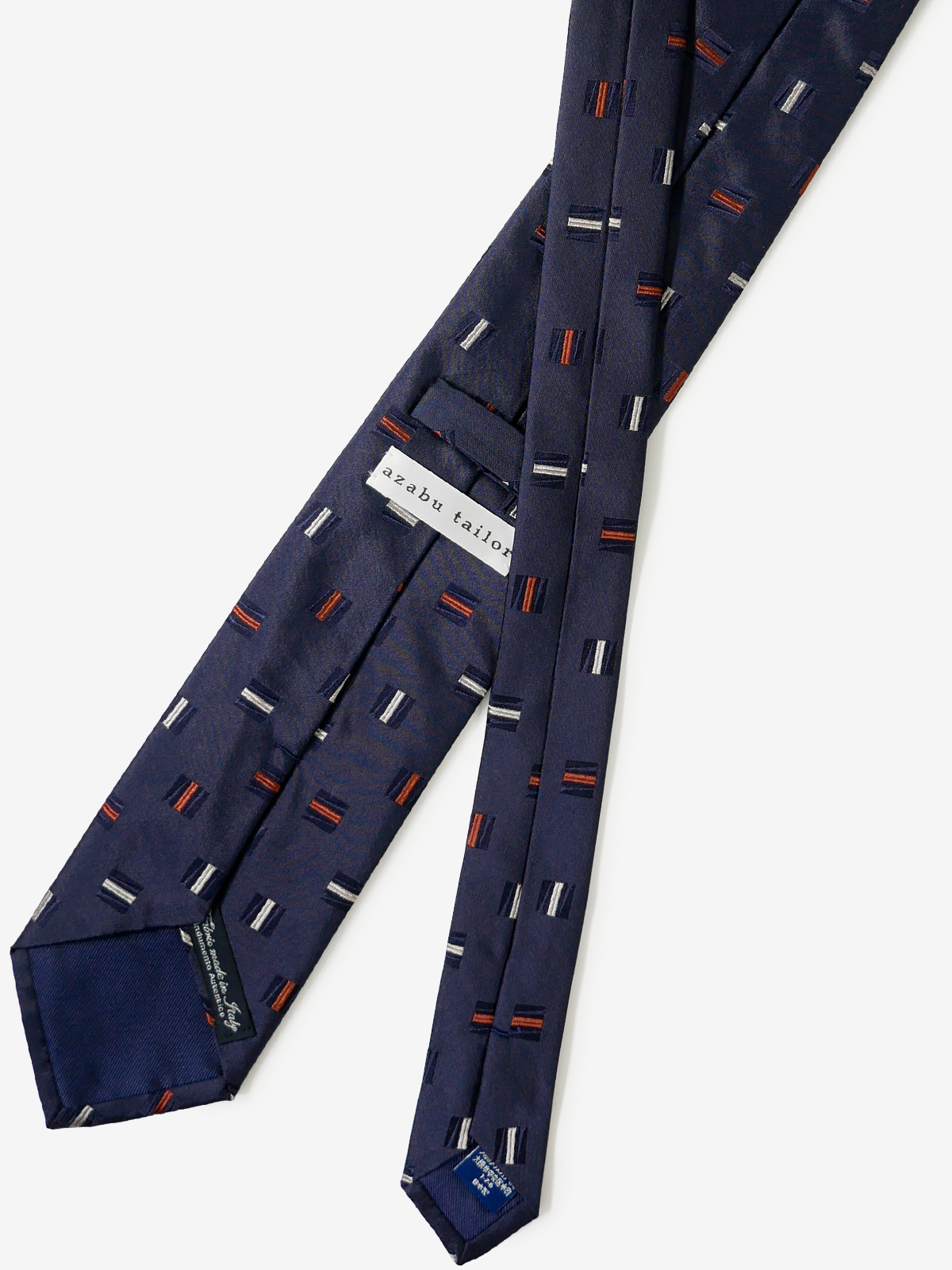 Classico Seta|Square Neat Tie|ネイビー