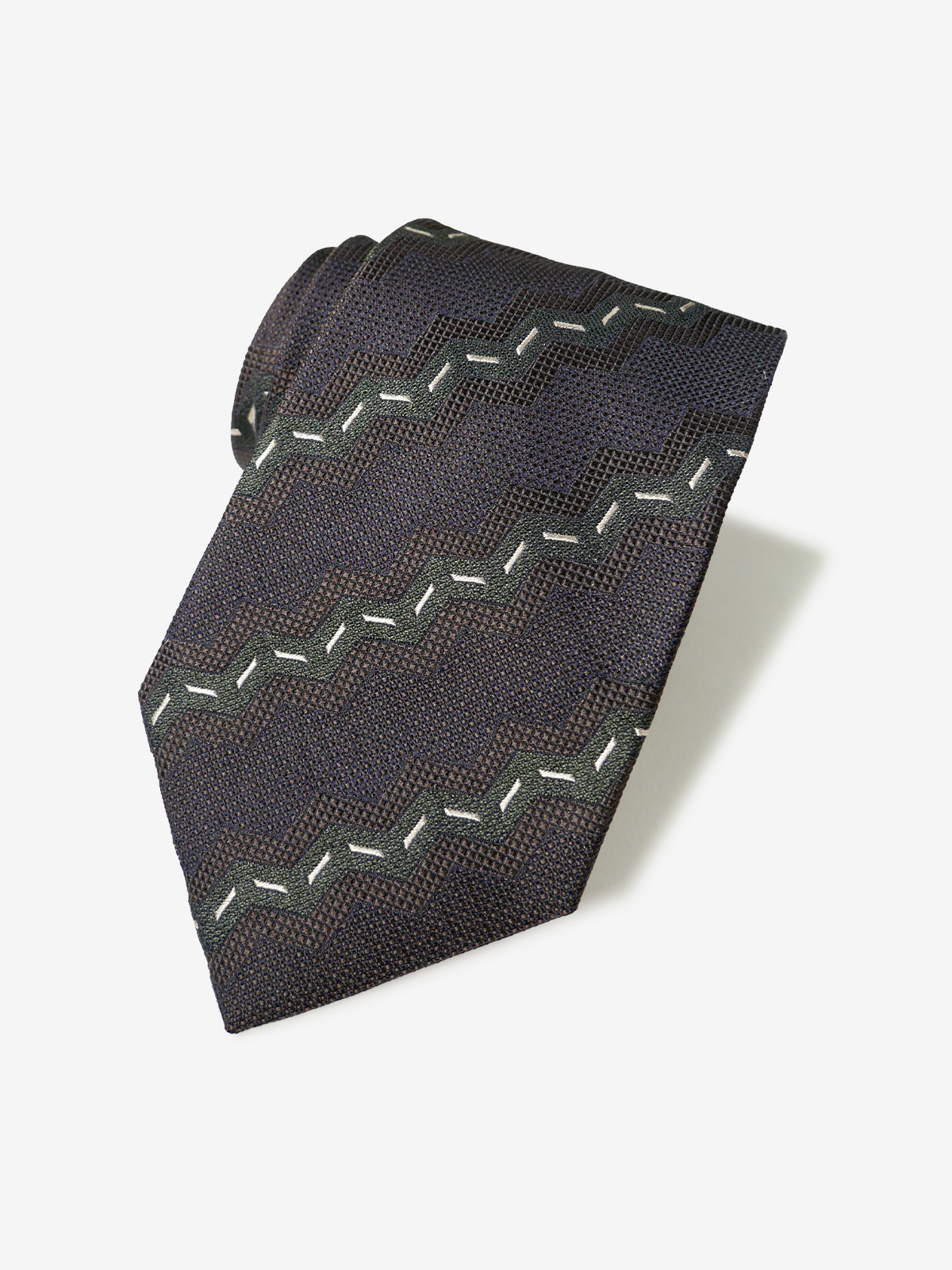 Classico Seta|Neat Tie|グリーン