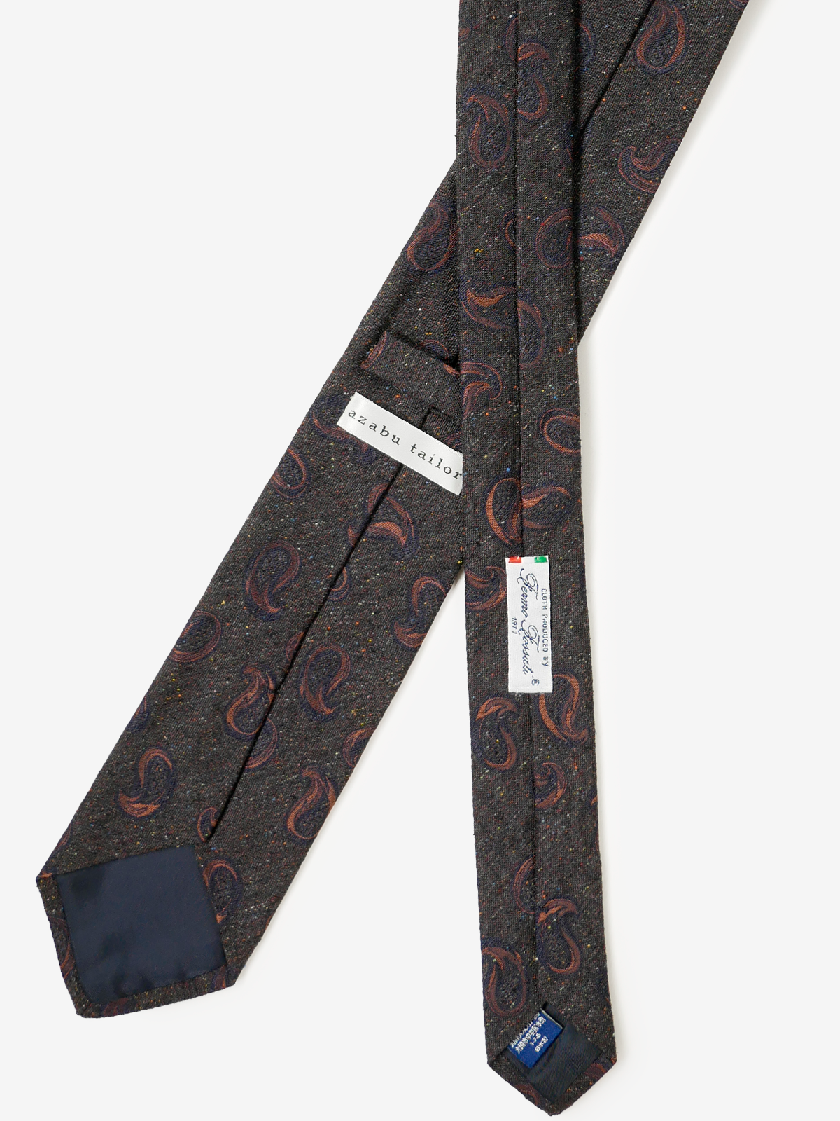 Fermo Fossati|Paisley Tie|オレンジ