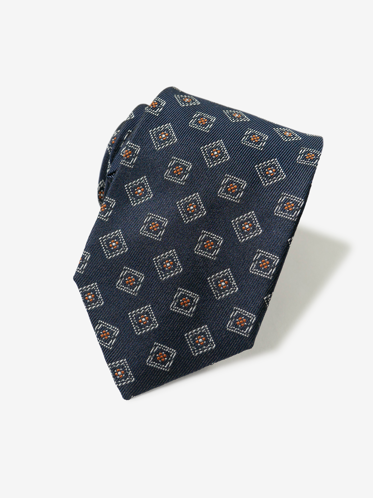 Canepa|Square Medallion Tie|ネイビー