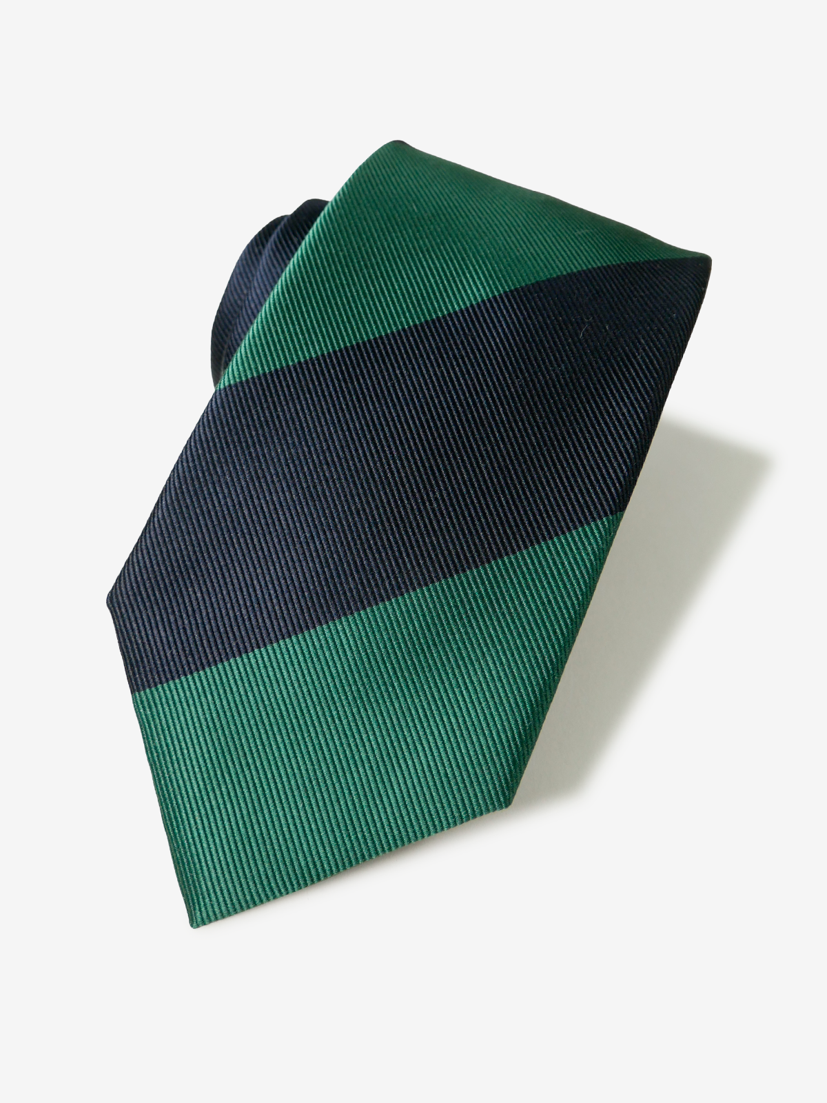 Block Stripe Tie|グリーン