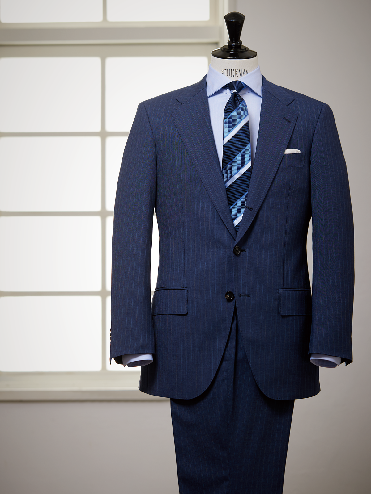 Striped Necktie|ブルー