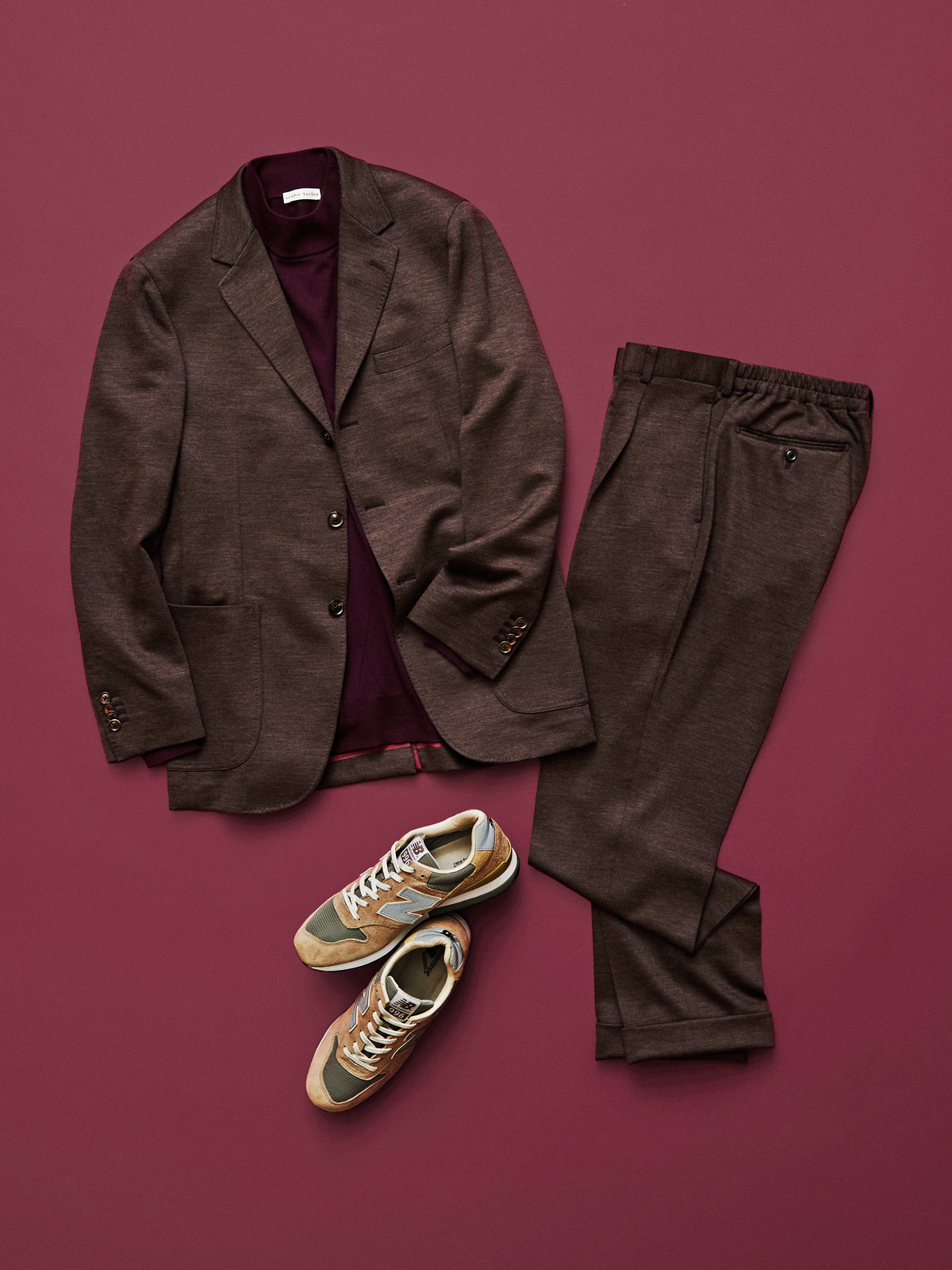 Mock-Neck Sweater|ボルドー(全店完売)