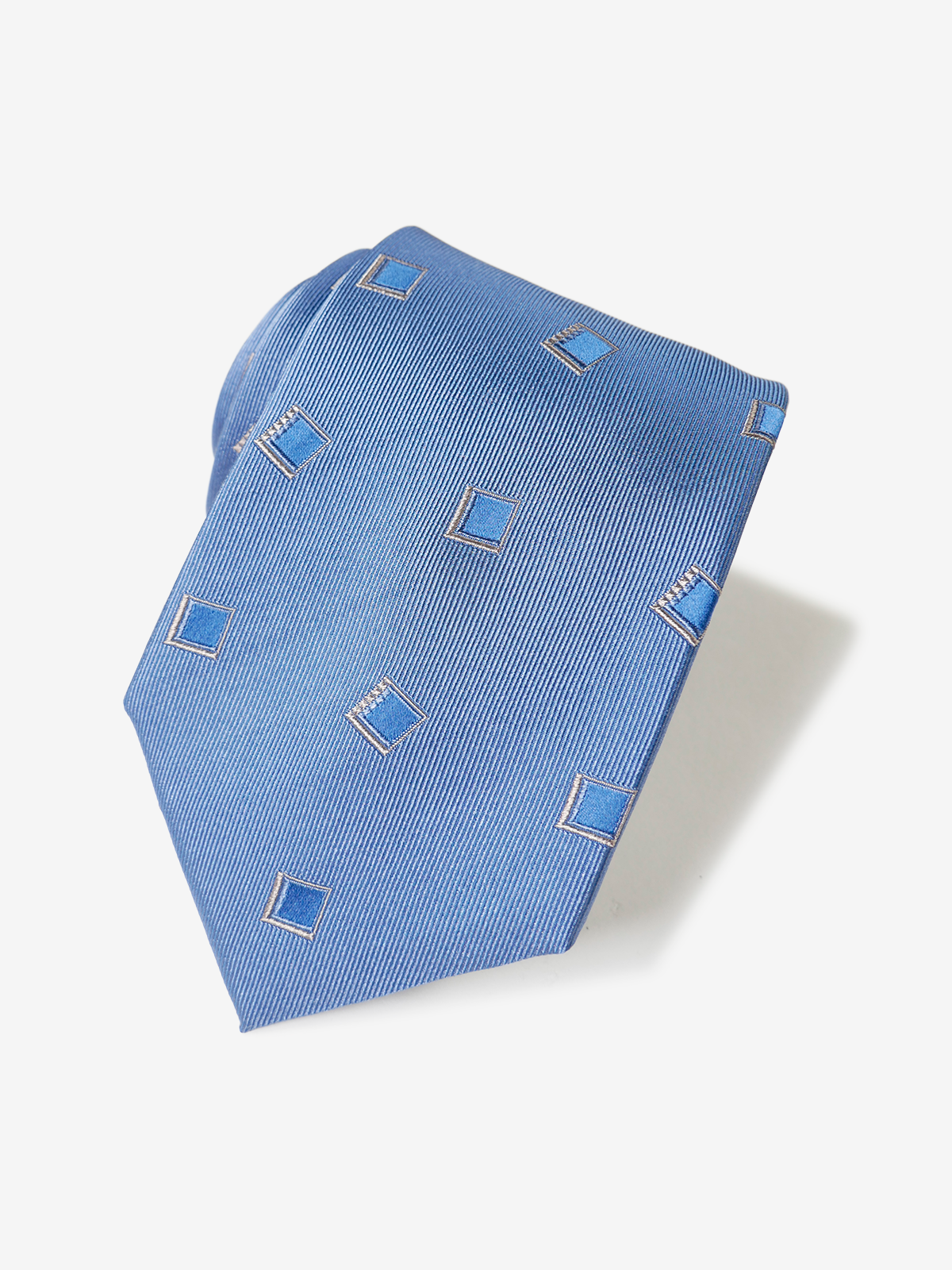 Classico Seta|Square Neat Tie|ブルー