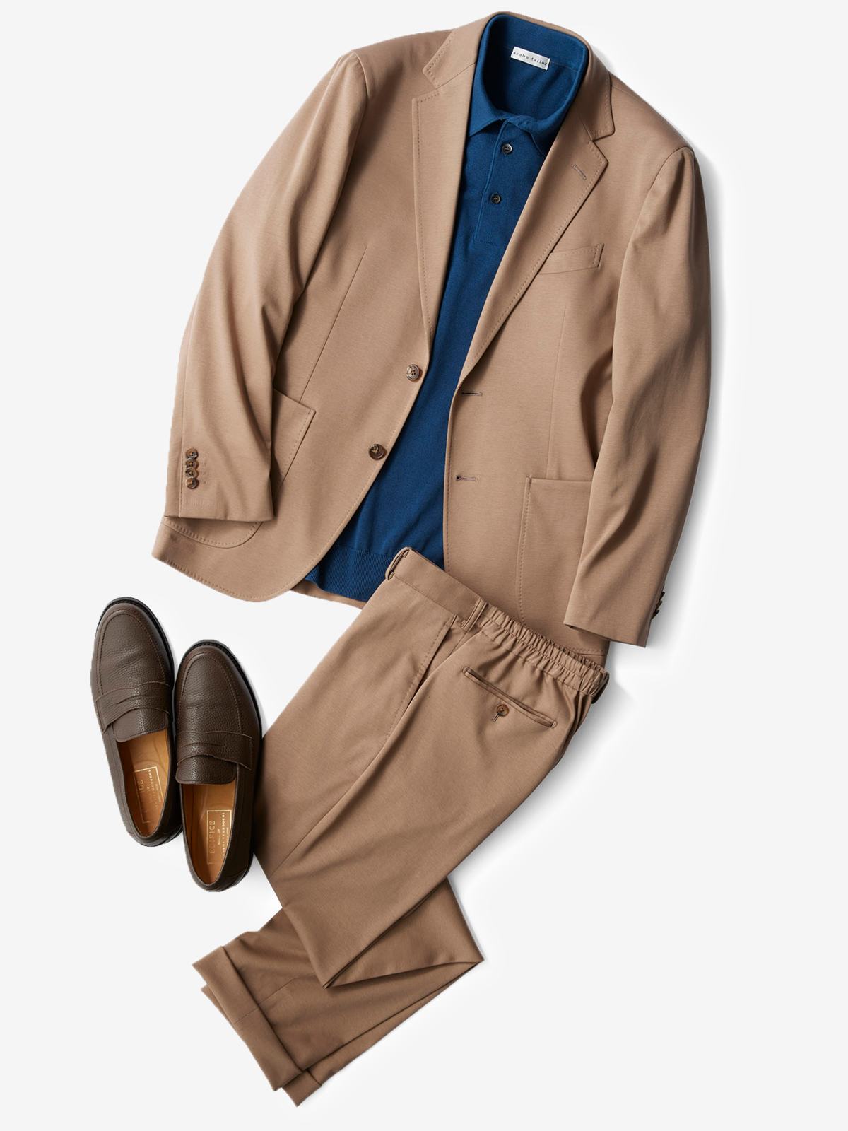 Cotton Polo Shirt|ブルー