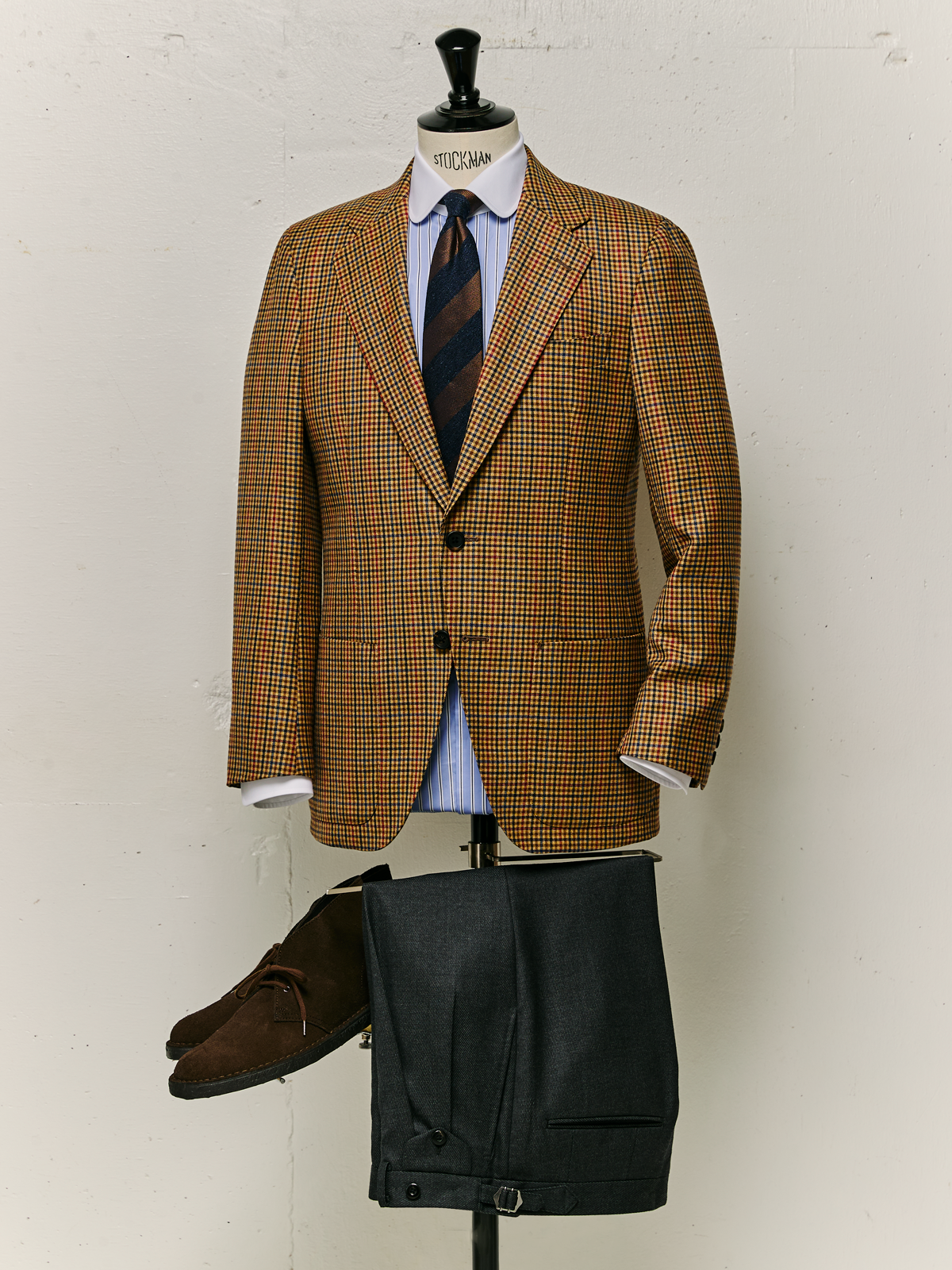 Fermo Fossati|Stripe Tie|マスタード