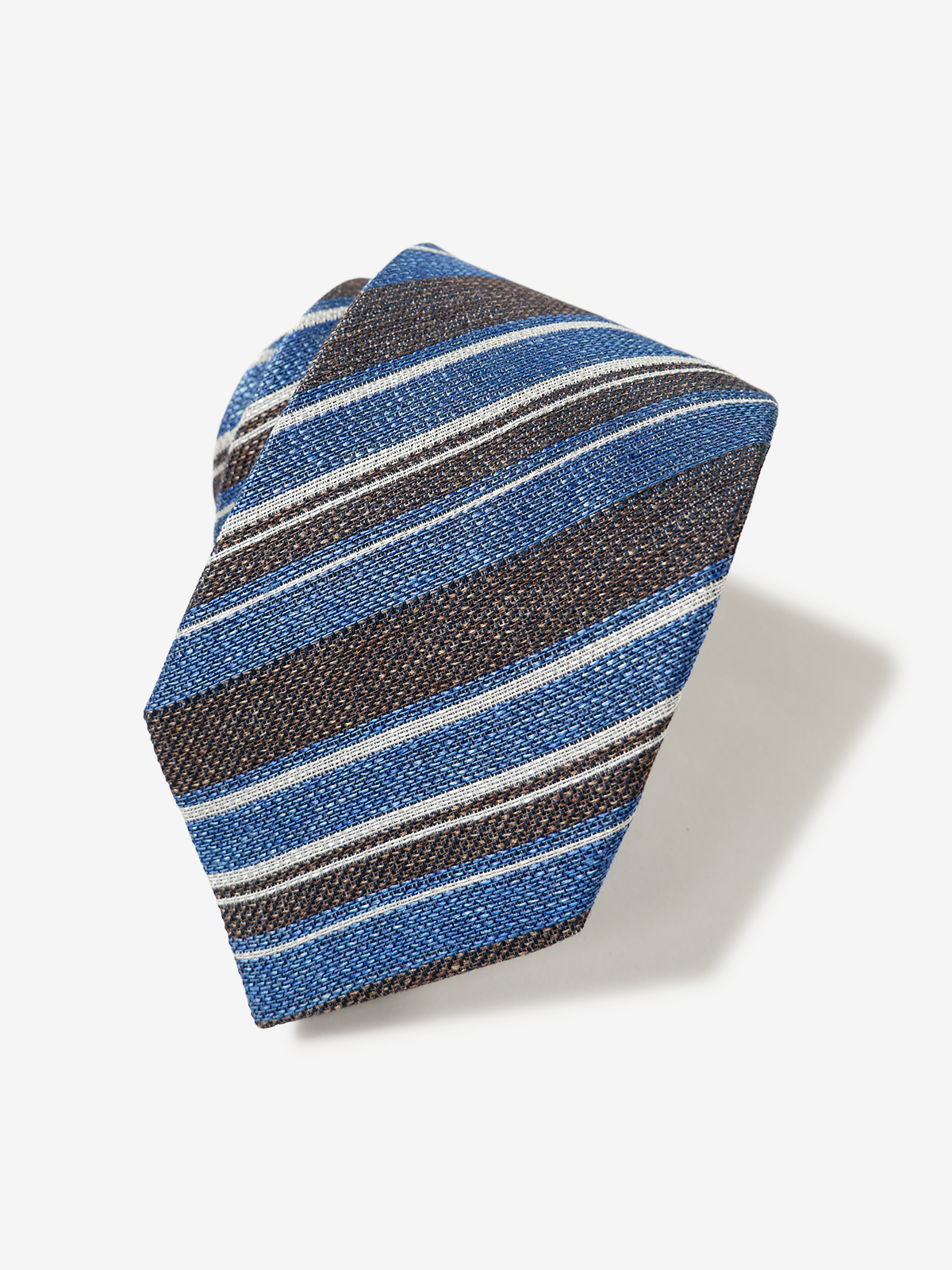 Classico Seta|Stripe Tie|ブラウン