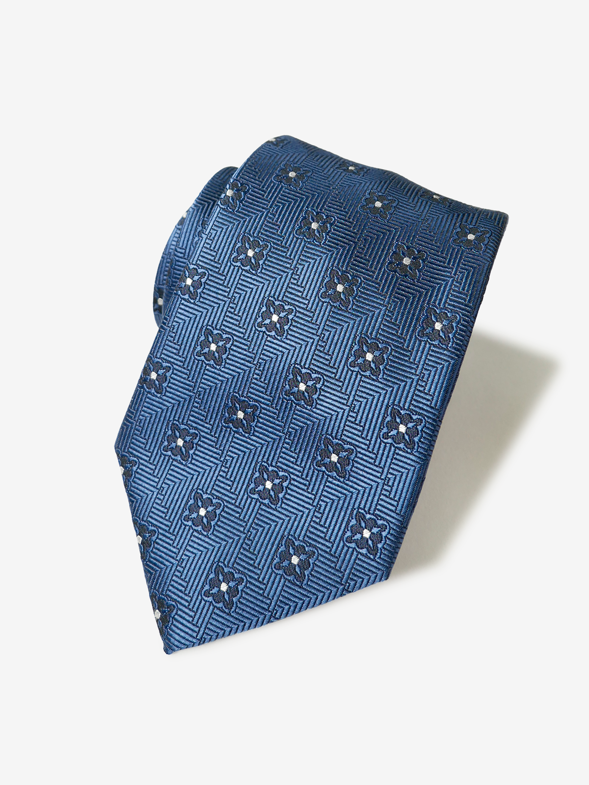 Floral Medallion Tie｜ブルー