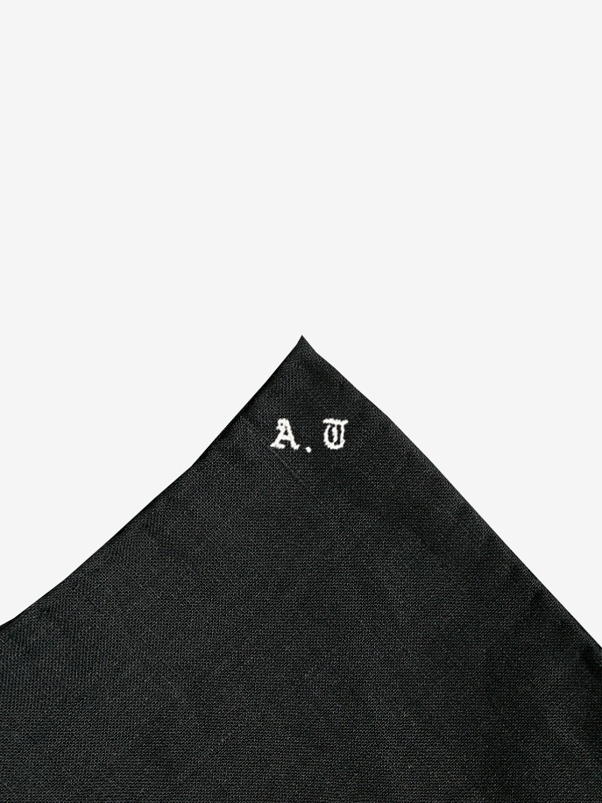 Linen Pocket Square|ブラック