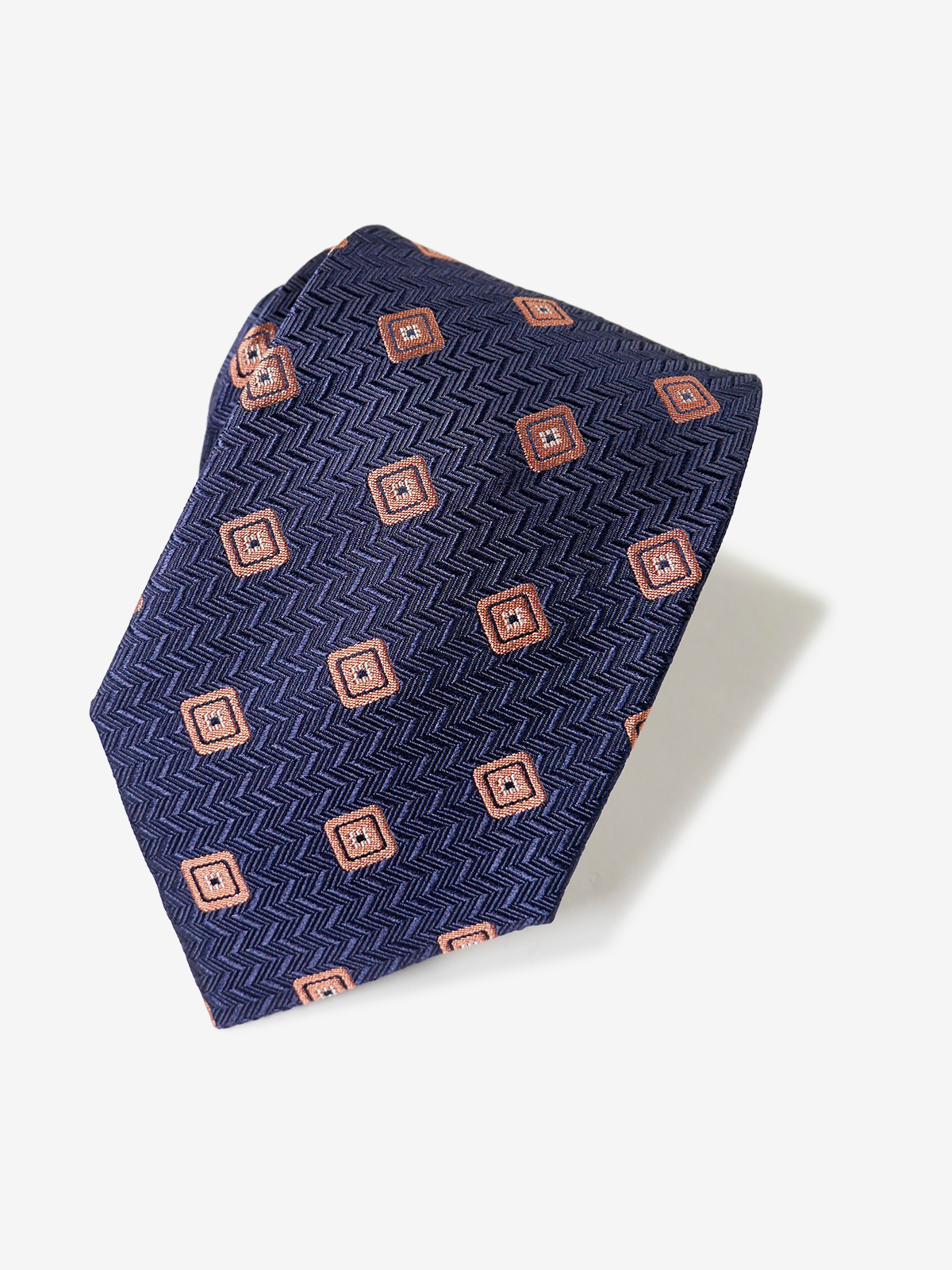 Classico Seta|Square Neat Tie|オレンジ