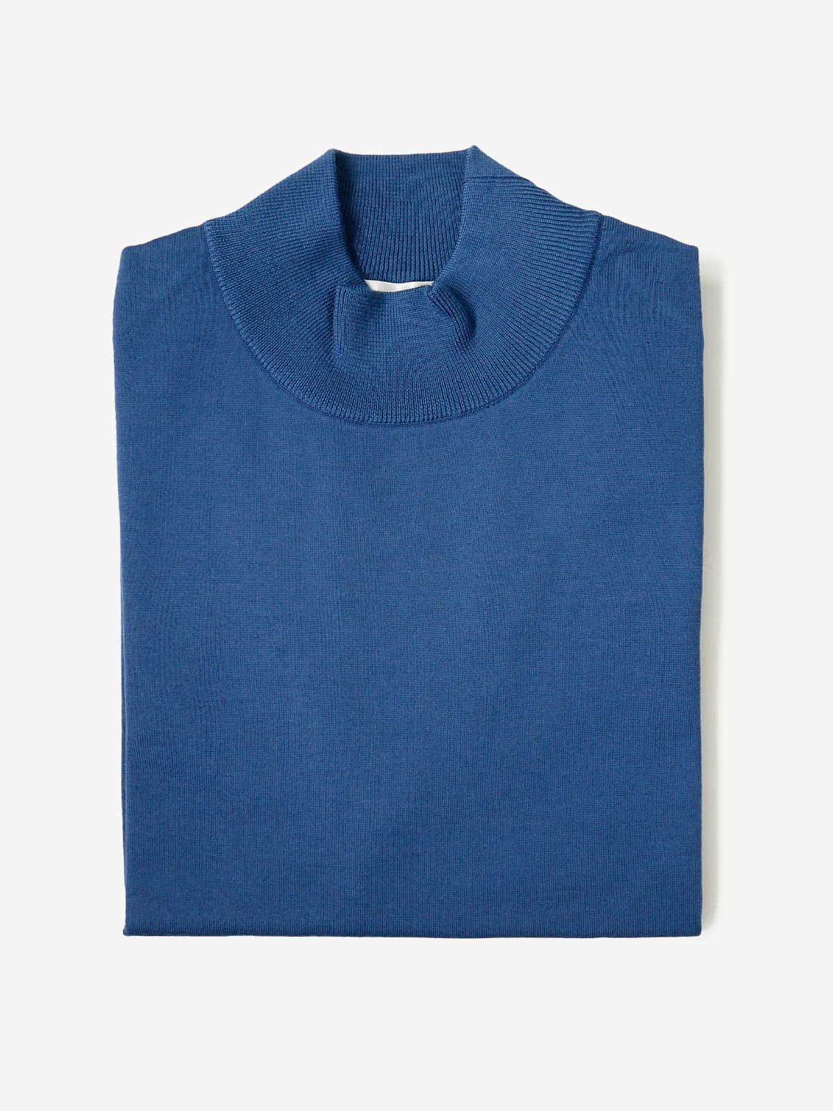 Mock-Neck Sweater|ブルー