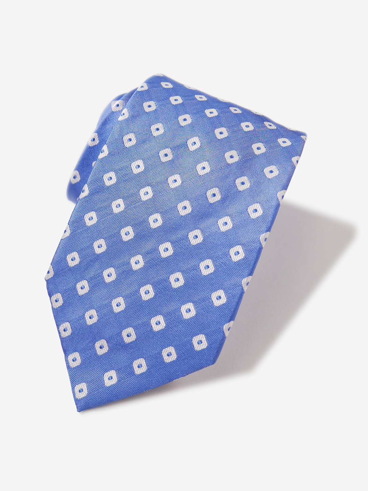 BREUER|Square Dot Neat Tie|ブルー