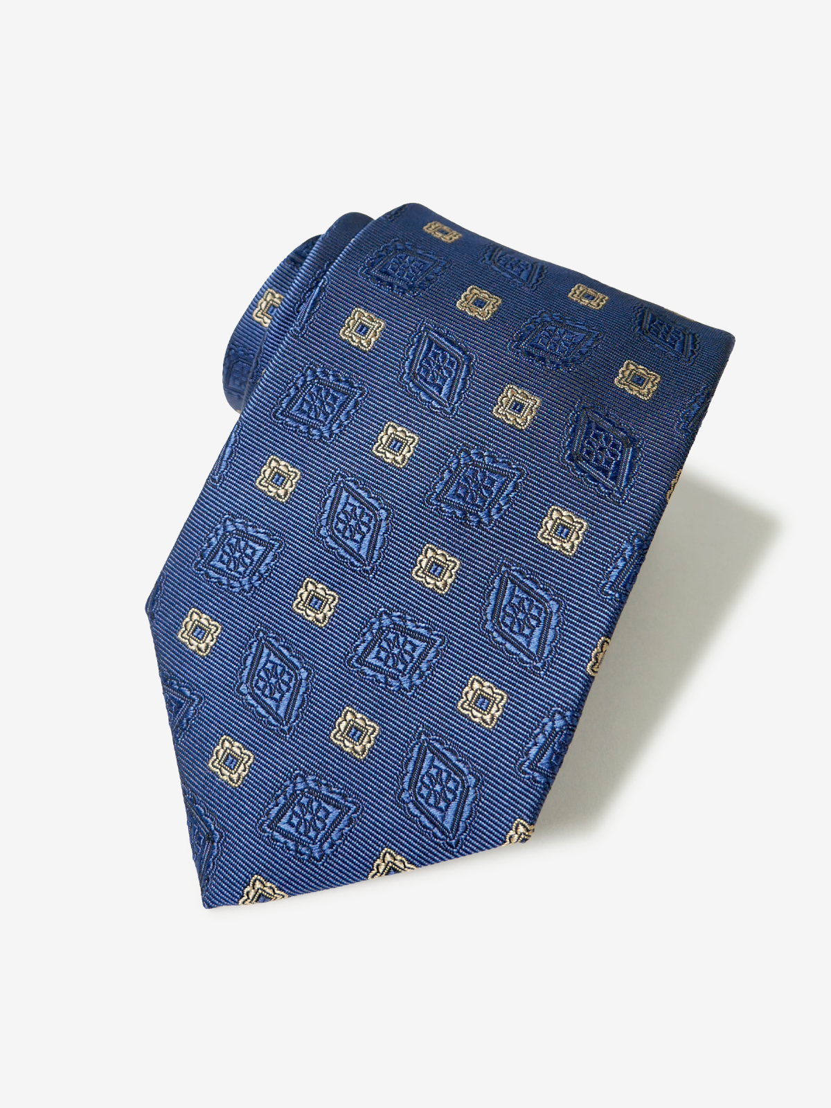 Floral Medallion Tie｜ブルー