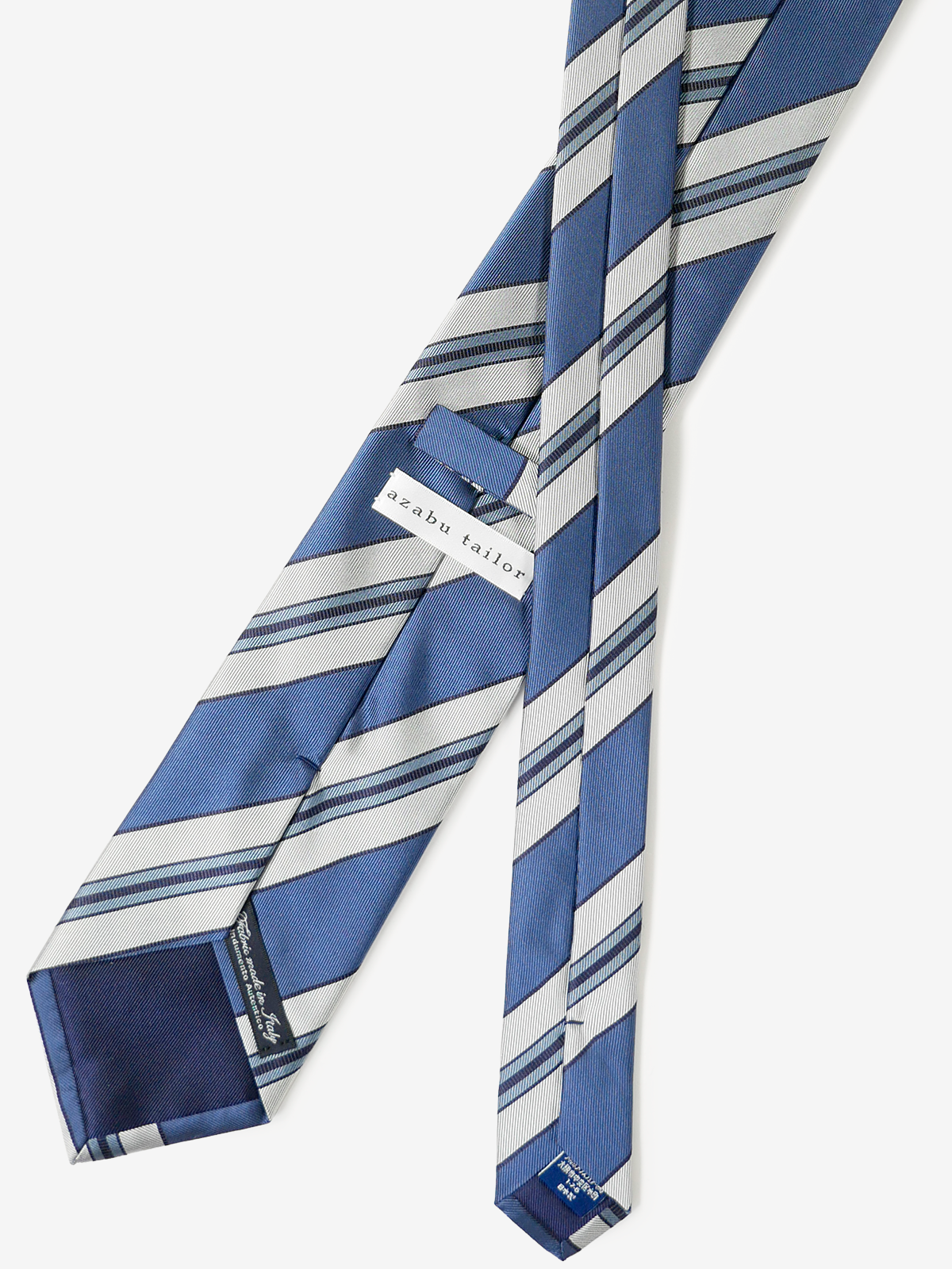 Classico Seta|Stripe Tie|ブルー
