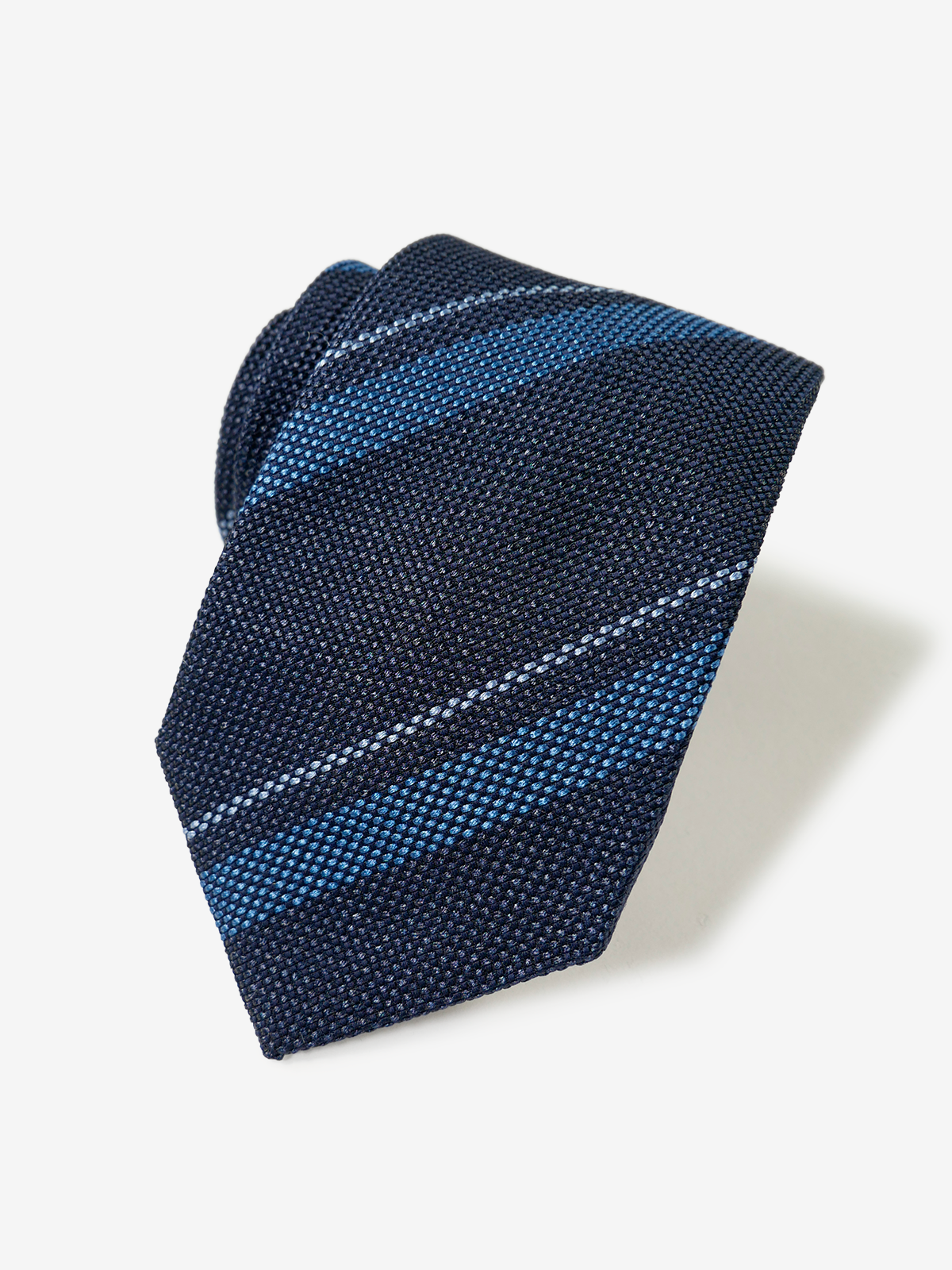 Stripe Tie|ライトネイビー