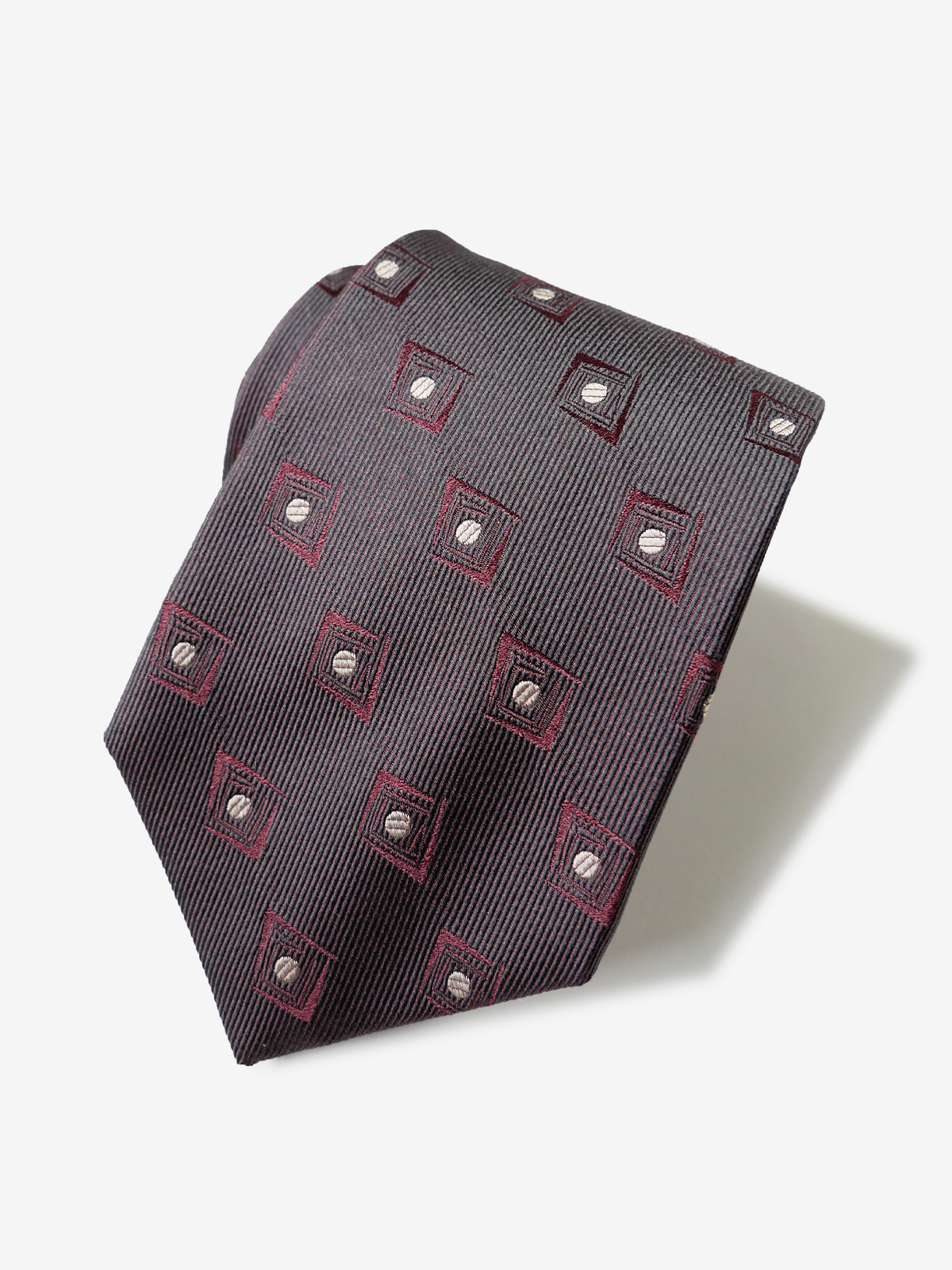 Classico Seta|Neat Tie|ボルドー