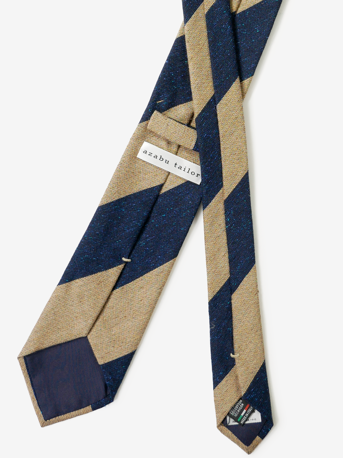 Classico Seta|Stripe Tie|ベージュ