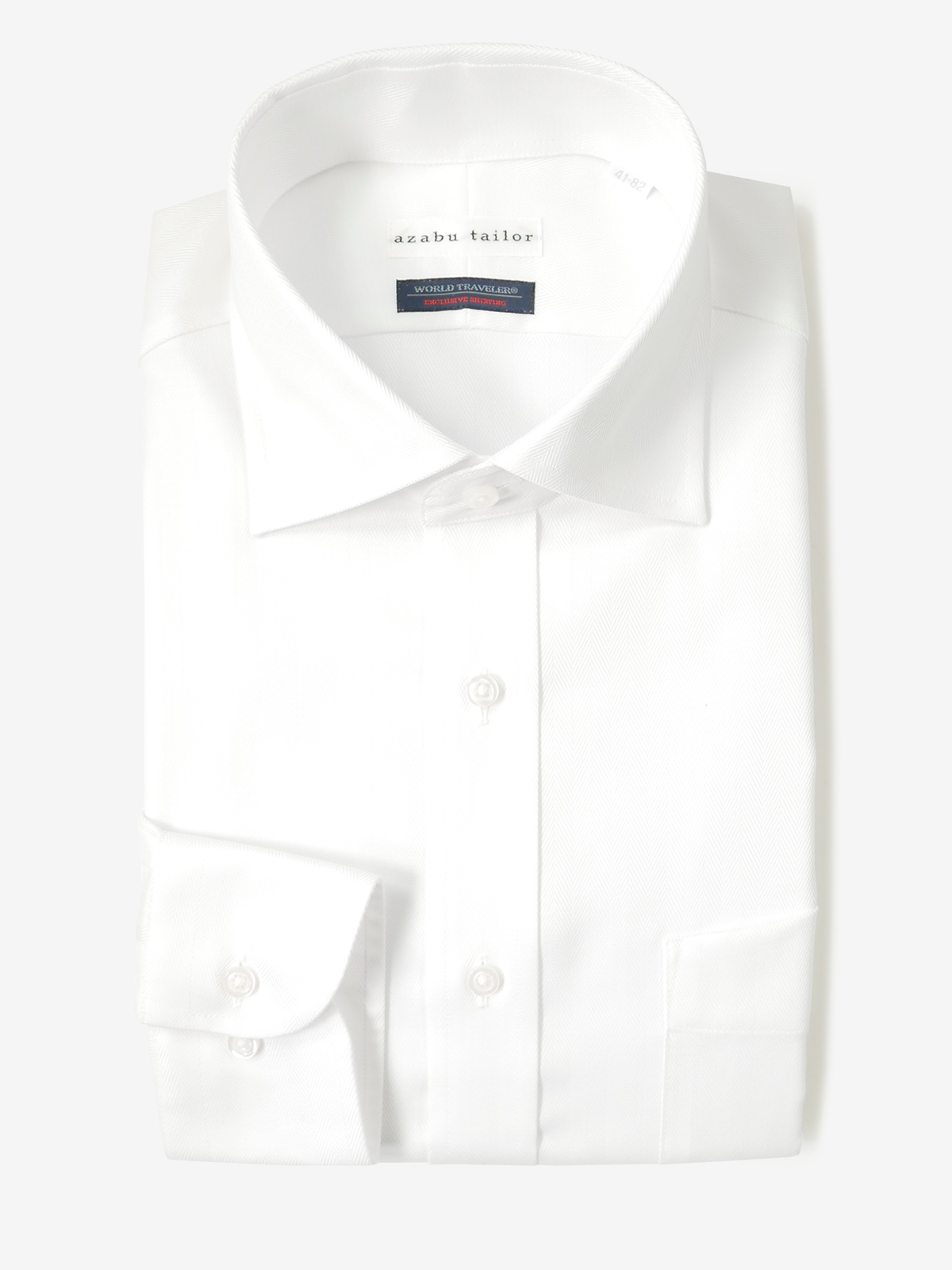 【 Regular Model 】World Traveler Herringbone Shirt|ホワイト