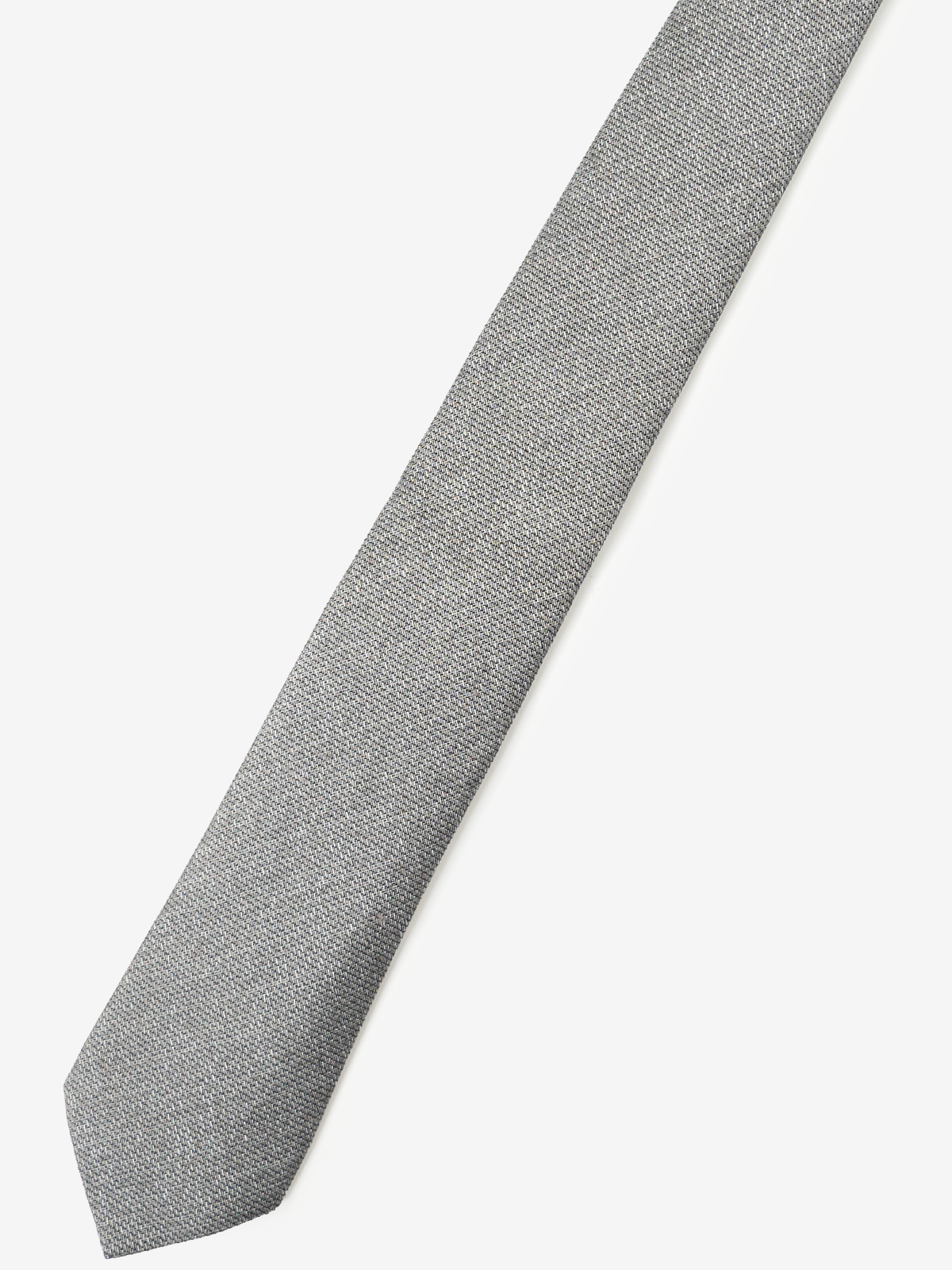 Classico Seta|Solid Tie|グレー