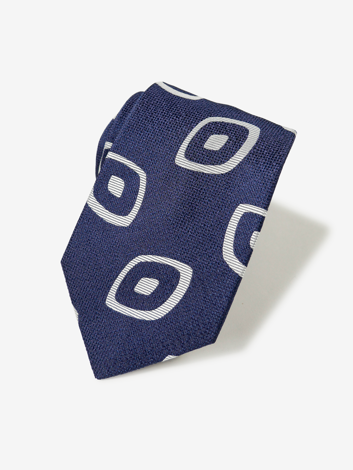 Seaward & Stearn|Geo Pattern Neat Tie|ネイビー