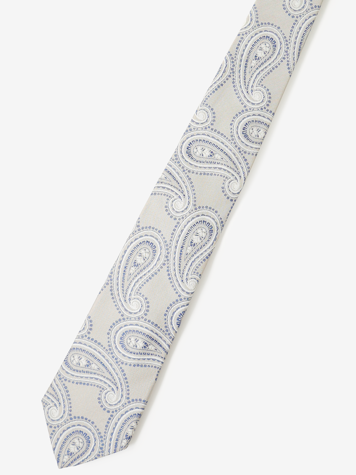 Seaward & Stearn|Paisley Tie|ライトベージュ