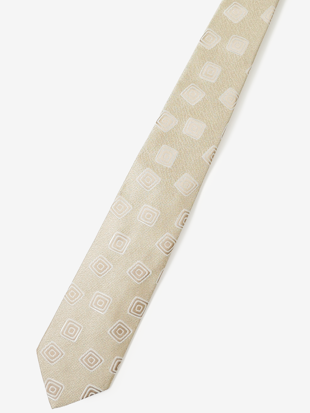 Seaward & Stearn|Geo Pattern Neat Tie|ベージュ