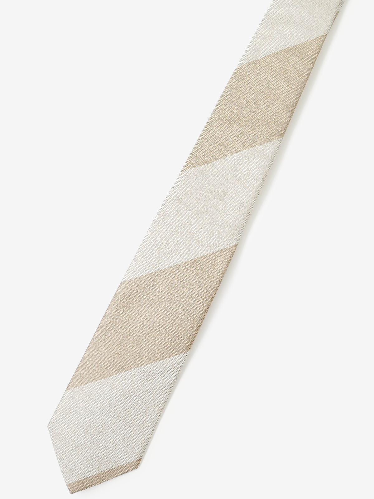 Seaward & Stearn|Stripe Tie|ベージュ