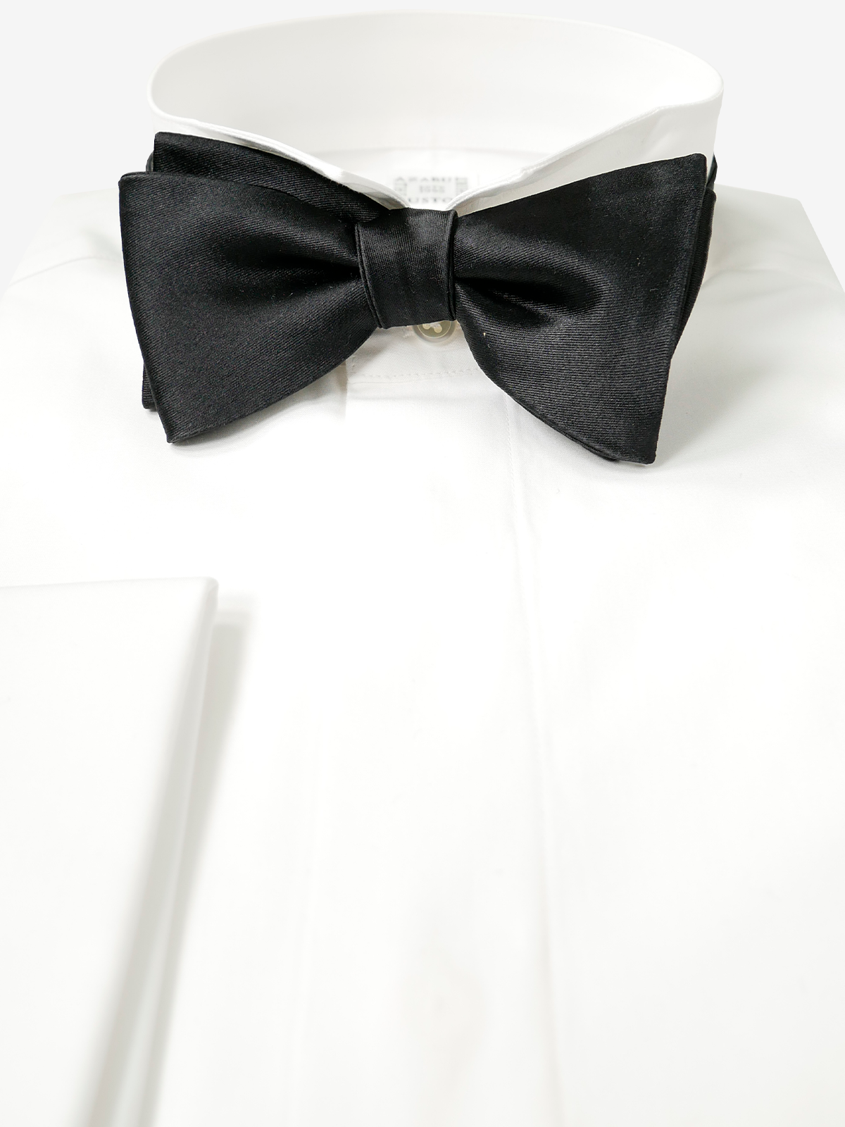 Satin Solid Bow Tie|ブラック