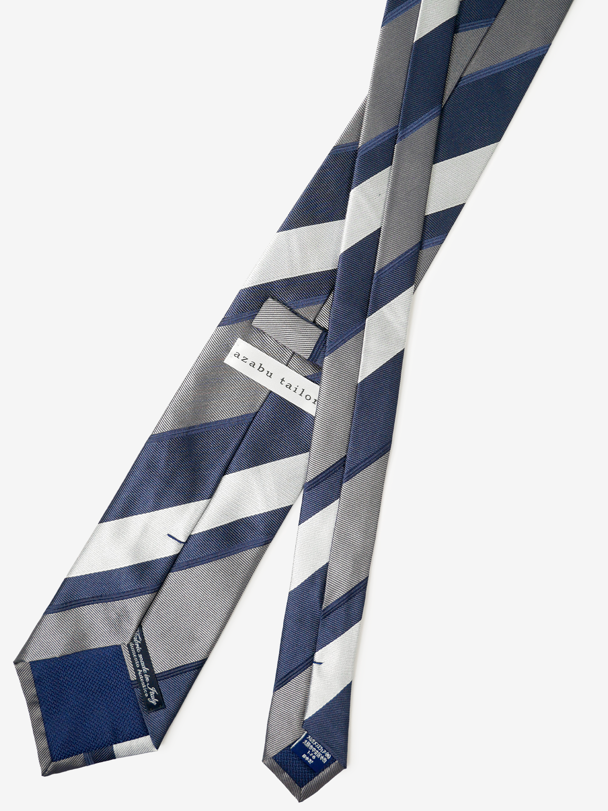 Classico Seta|Stripe Tie|グレー