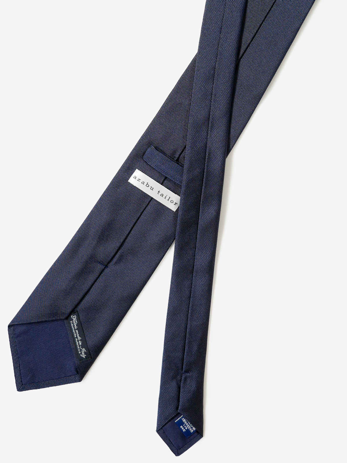 Classico Seta|Micro Repp Tie|ネイビー