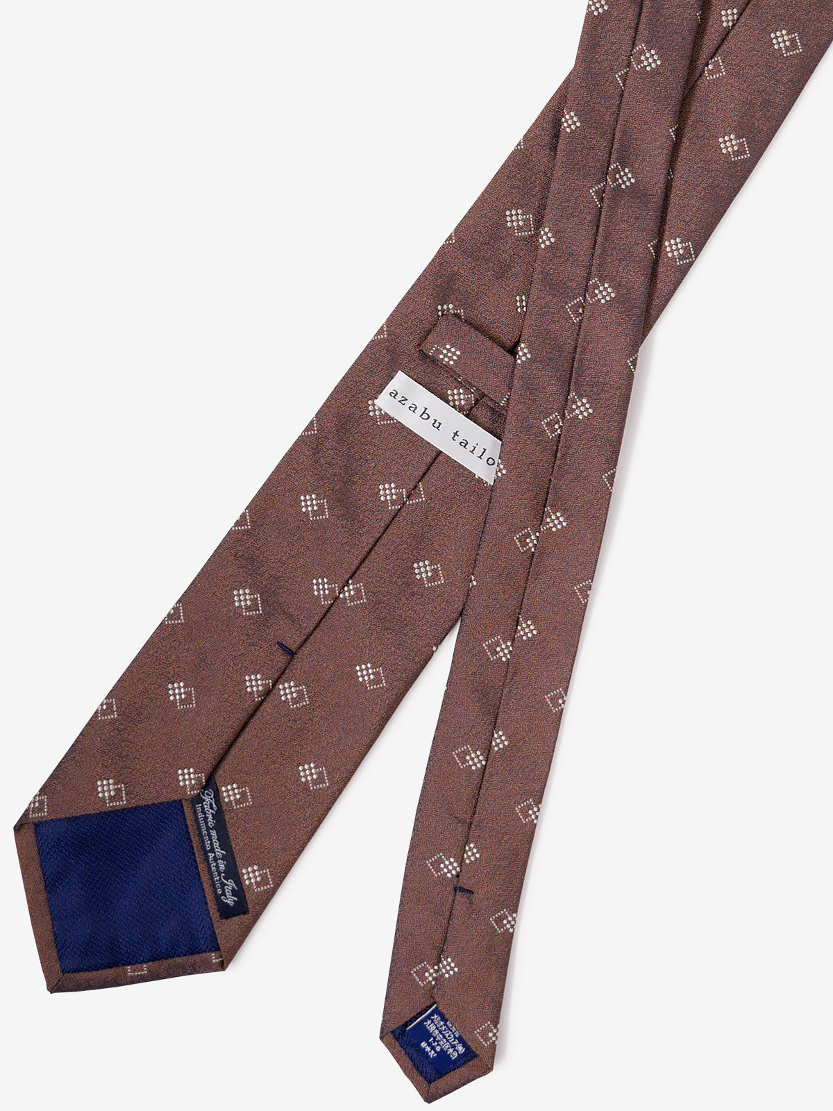 Classico Seta|Double Square Neat Tie|ライトブラウン