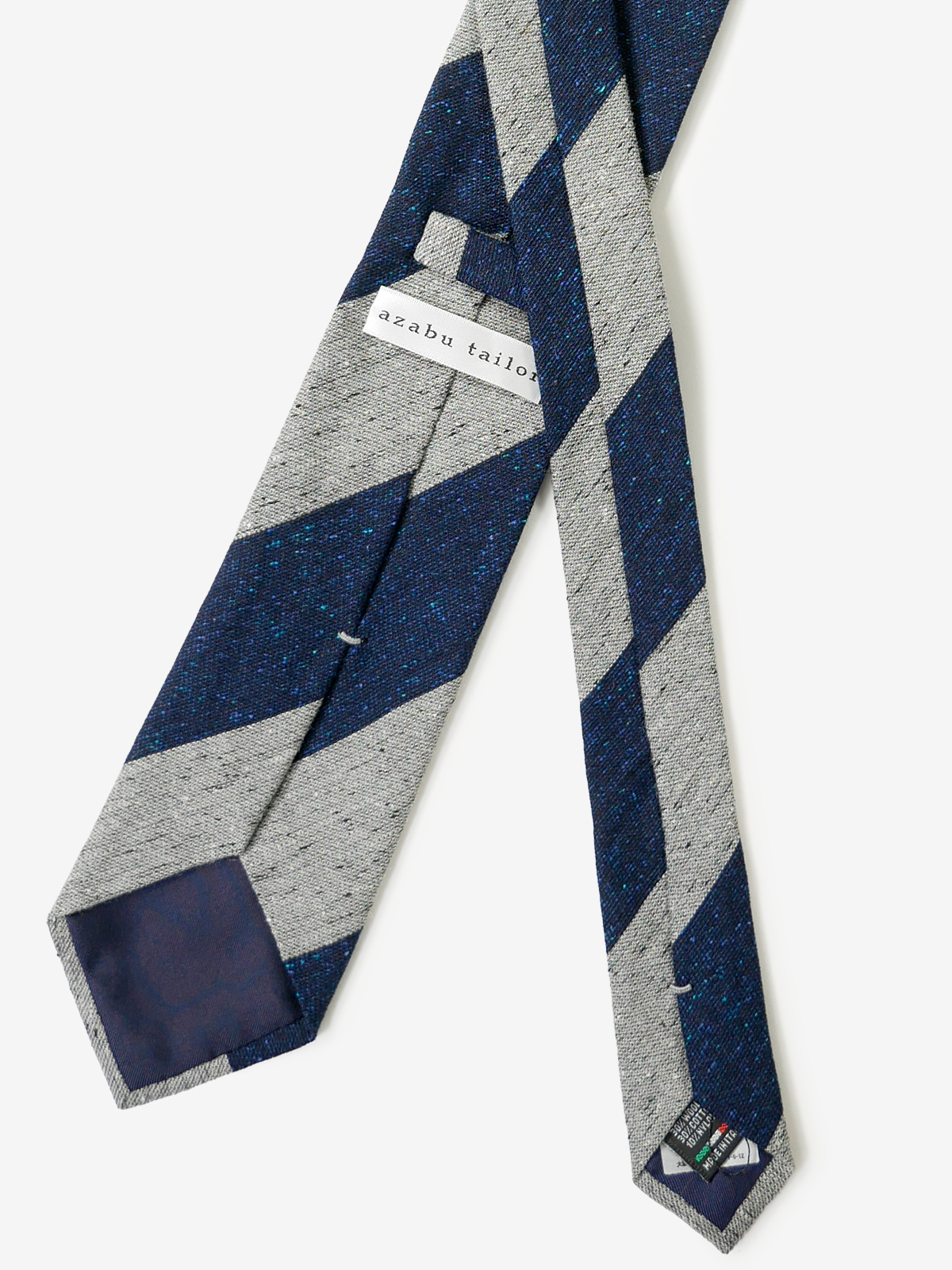 Classico Seta|Stripe Tie|グレー