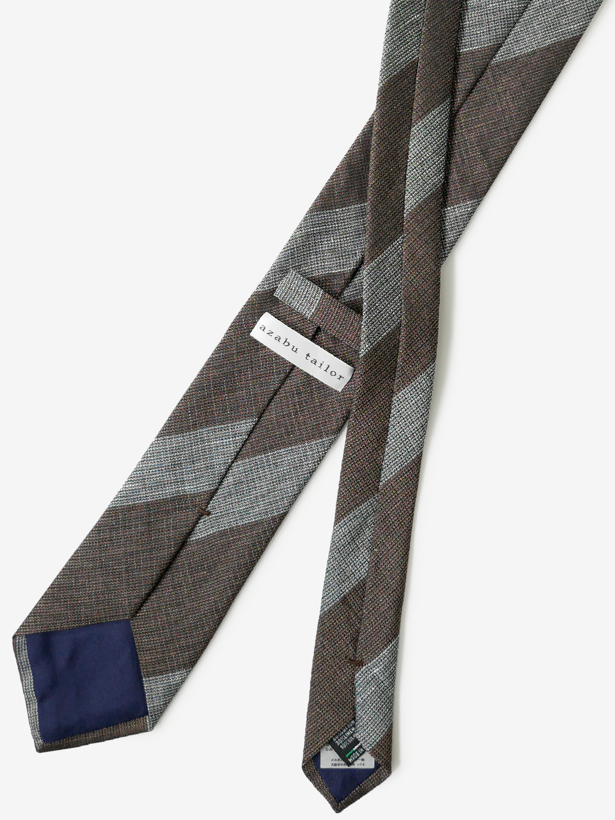Classico Seta|Stripe Tie|ブラウン