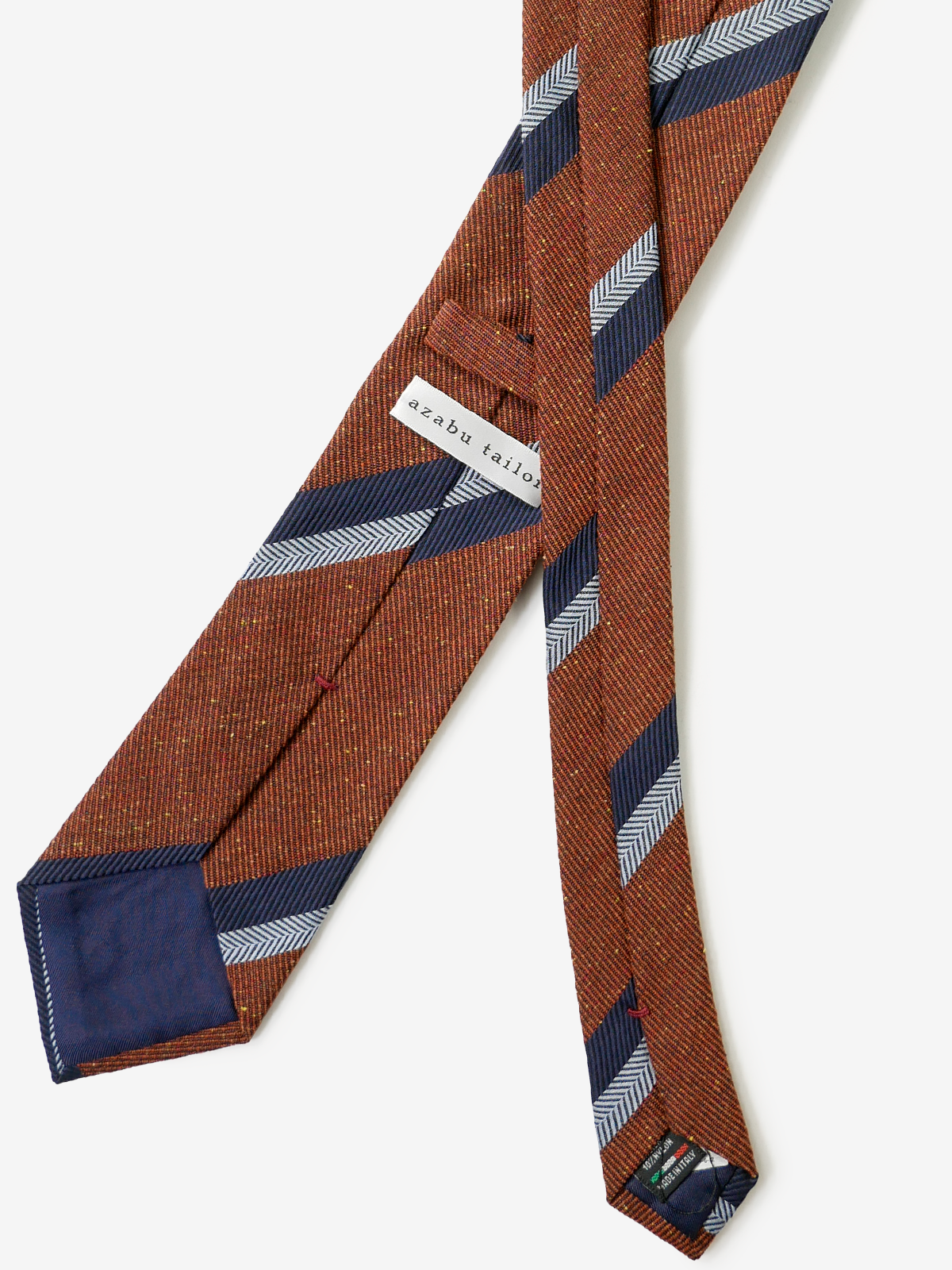 Classico Seta|Striped Twill Necktie|オレンジ
