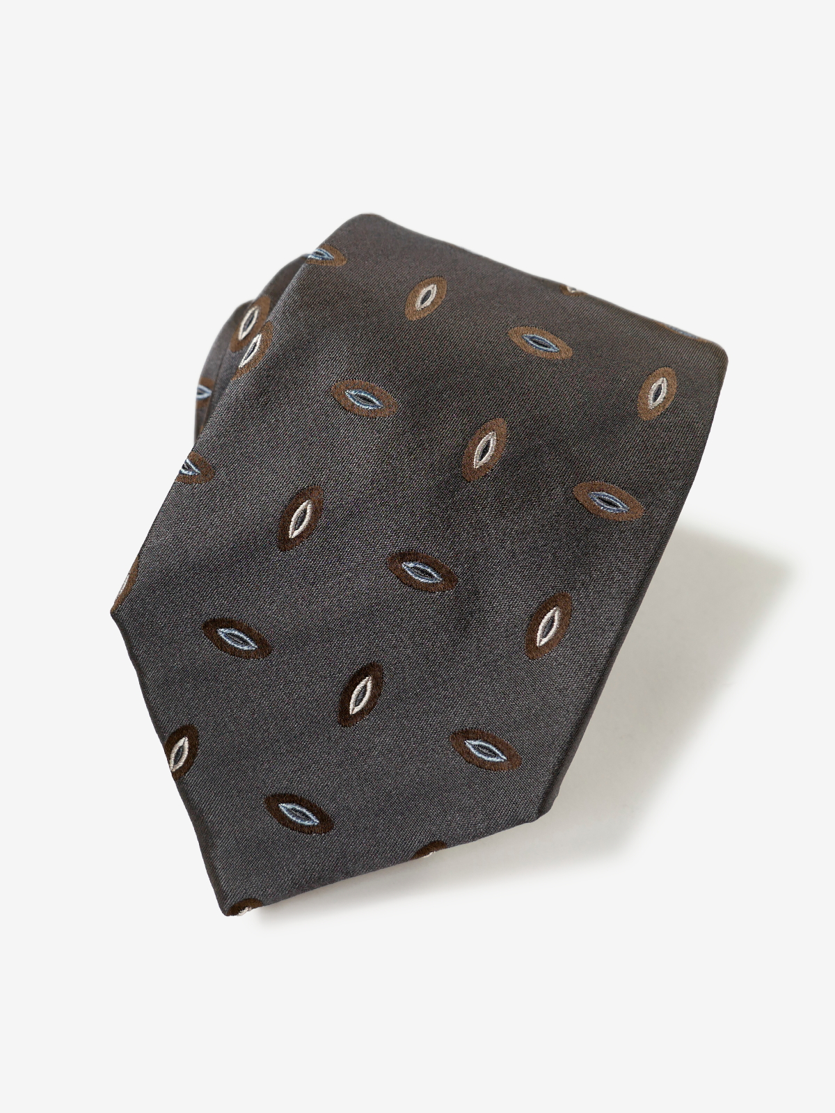 Classico Seta|Ovall Neat Tie|ブラウン